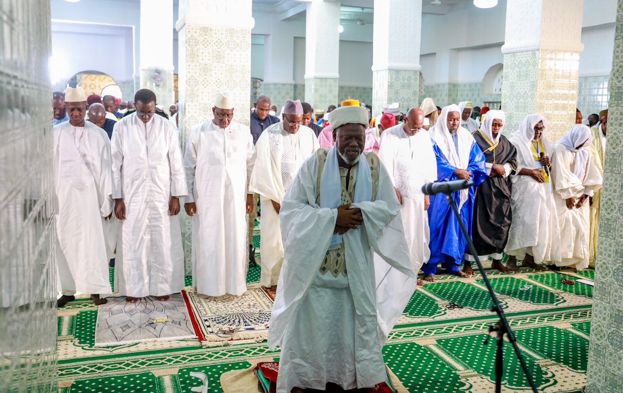 [ IMAGES ] Prière inaugurale à la grande mosquée de Sédhiou : Les mots de remerciements de l’Imam Boubacar Dramé au Président Macky Sall