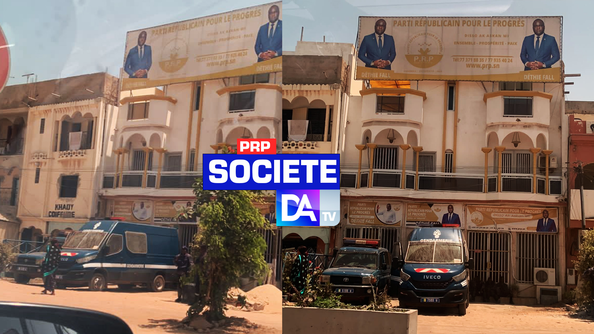 Manifestation de Yewwi à Dakar : Un énorme dispositif de la gendarmerie devant le siège du PRP