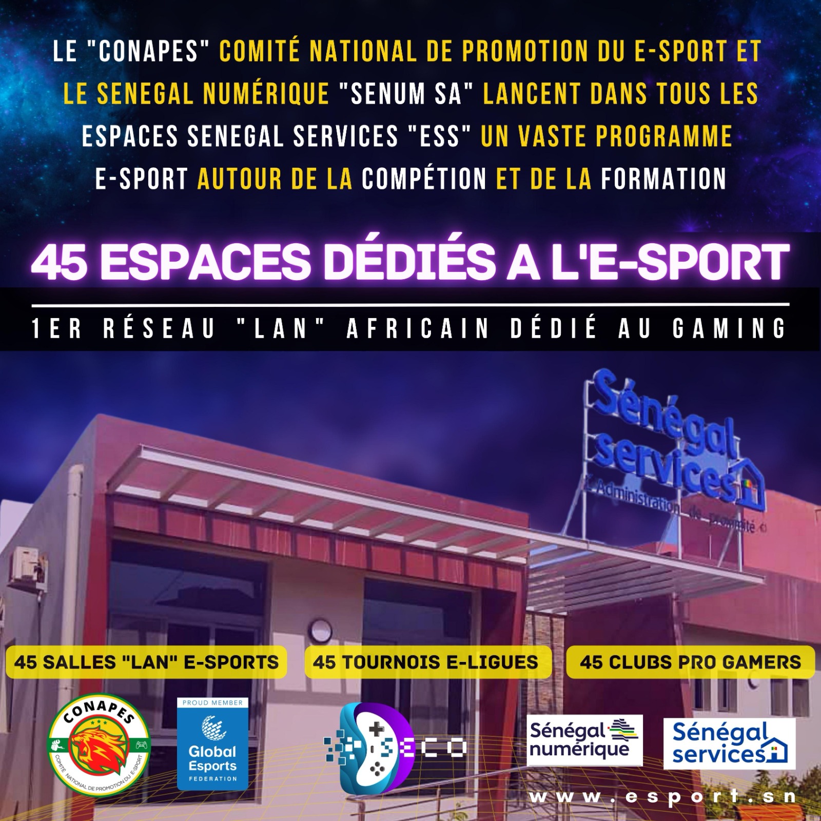 E-Sport : Le nouveau partenariat scellé entre SENUM SA et CONAPES…