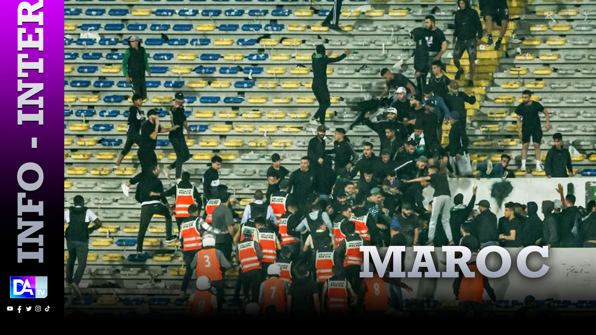 Maroc/foot: incidents lors d'un match de Coupe d'Afrique, décès d'une jeune femme