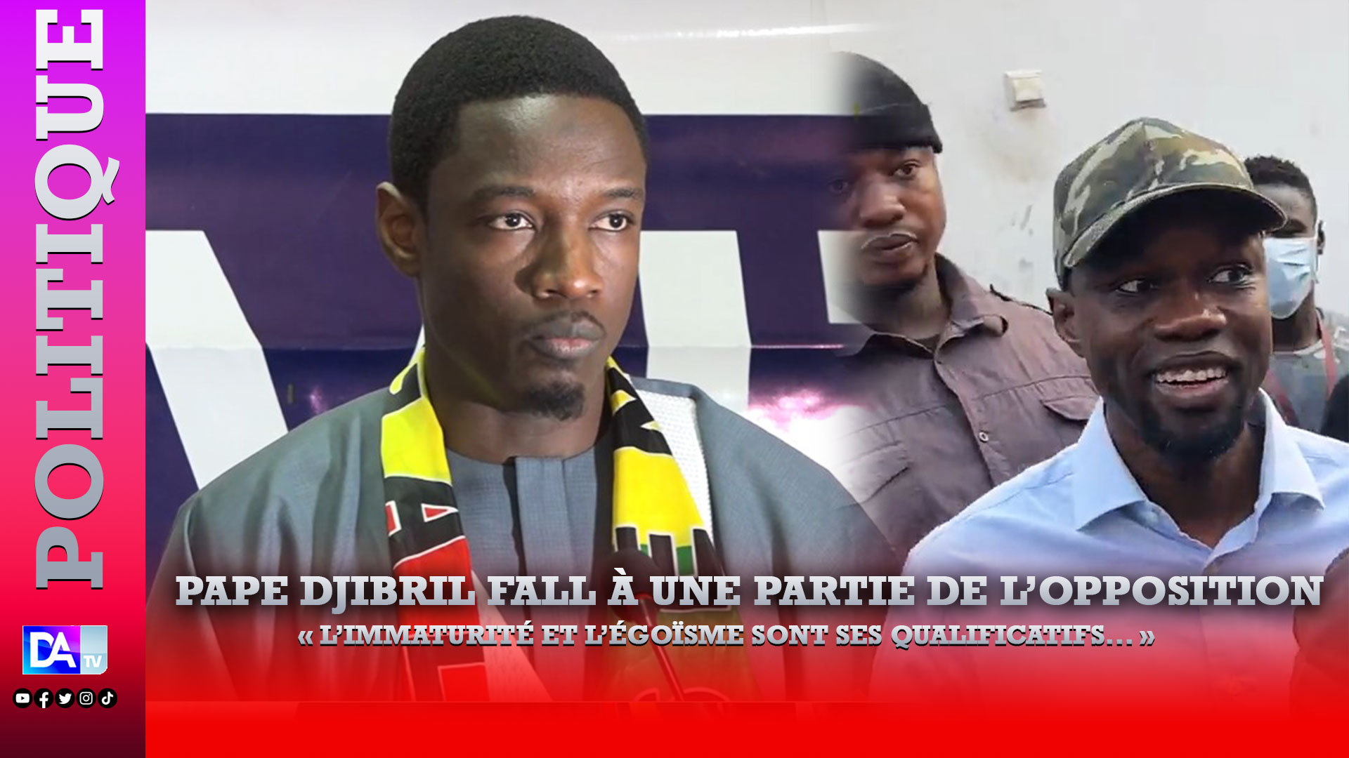 Bilan macabre issue des manifestations/ Pape Djibril Fall à la classe ...