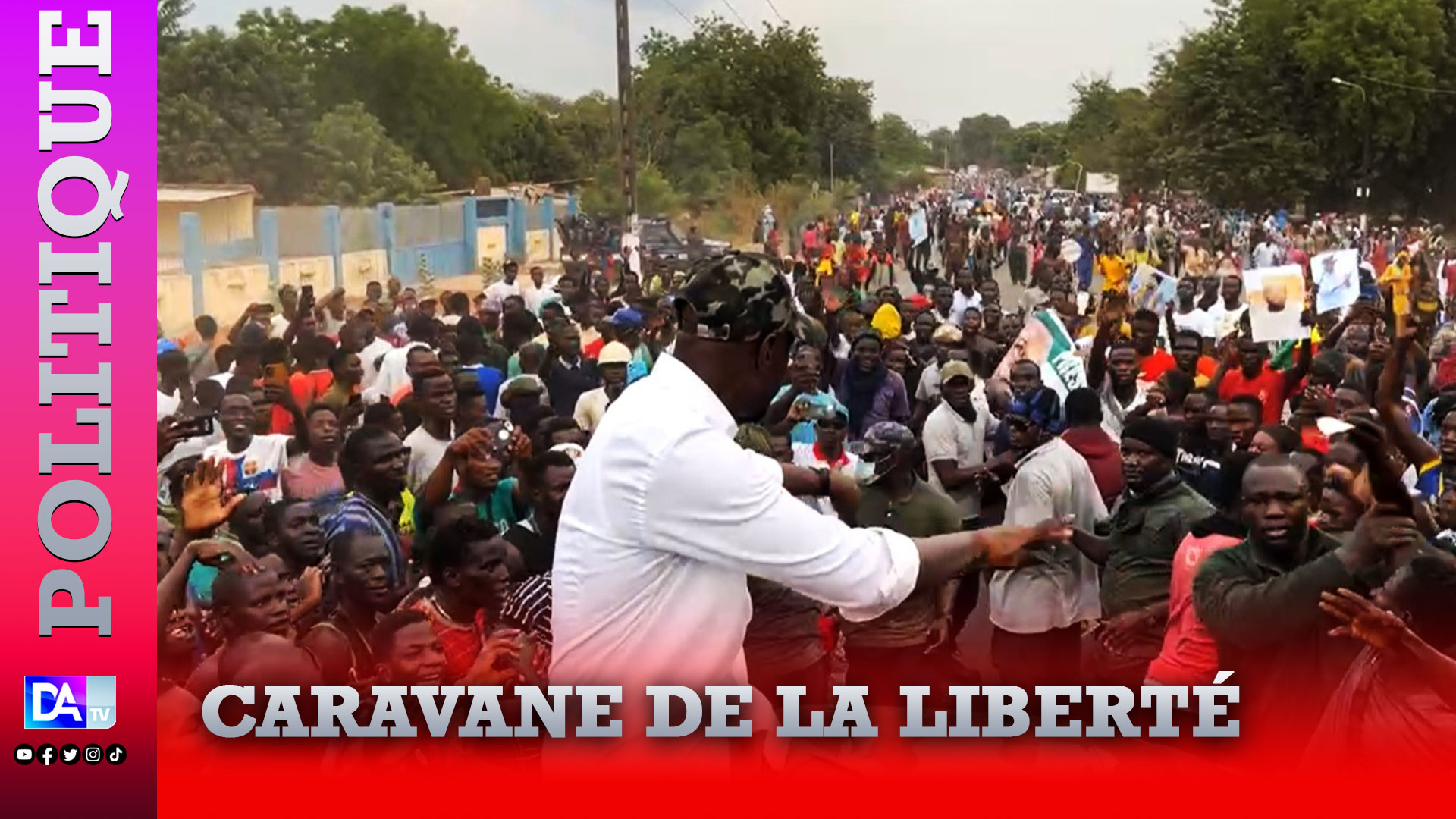 Étape Goudomp caravane de la liberté : Ousmane Sonko prévient ses partisans...met la pression sur ses adversaires politiques...