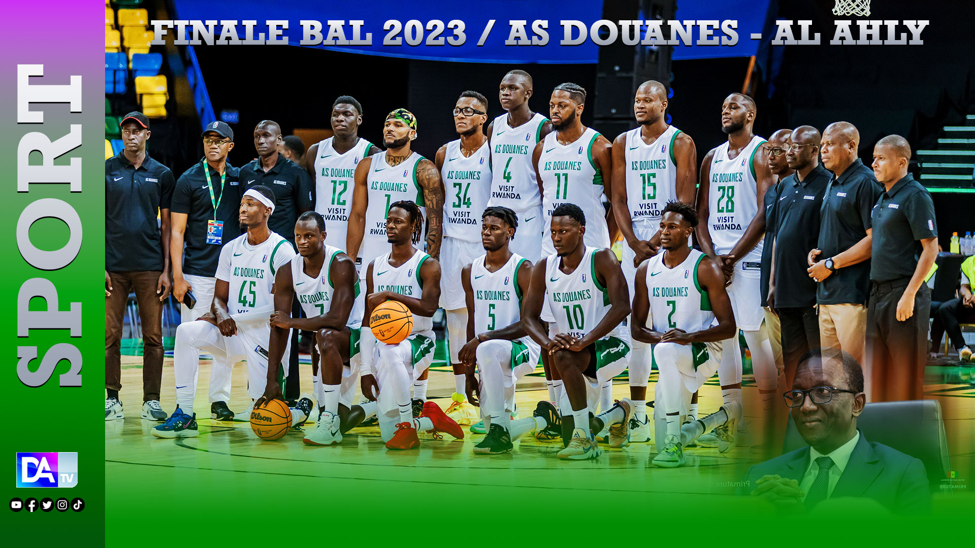 Finale BAL 2023 / AS Douanes - Al Ahly : Amadou Bâ lance la quête du titre « allez à la conquête de la victoire ! »