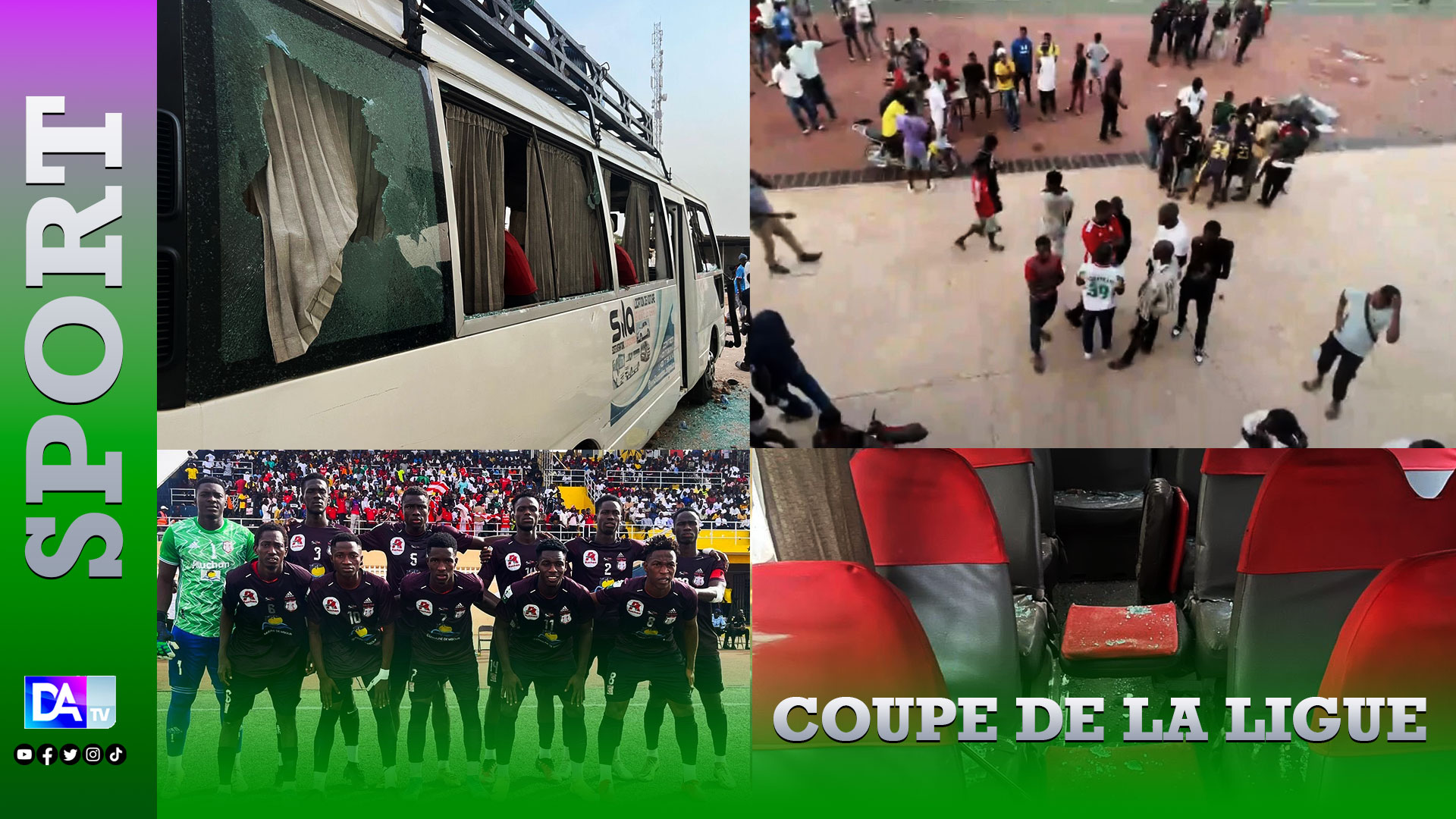 Coupe de la Ligue : Graves scènes de violence à Alboury Ndiaye, le bus du stade de Mbour caillassé, le match interrompu…