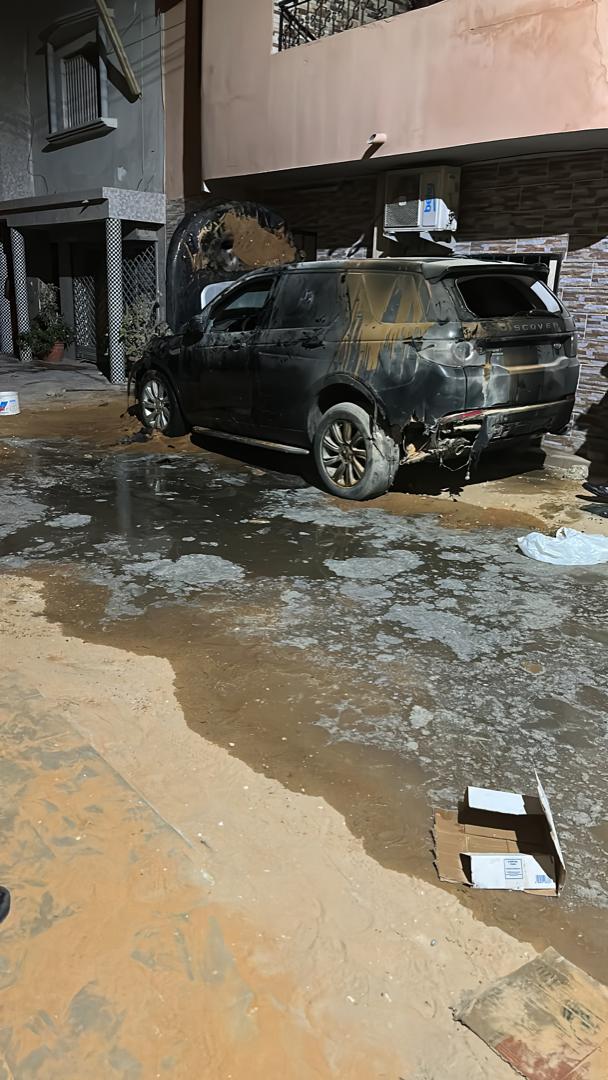 Sacré-Cœur : La voiture de l’ancien  député Zator Mbaye, calcinée