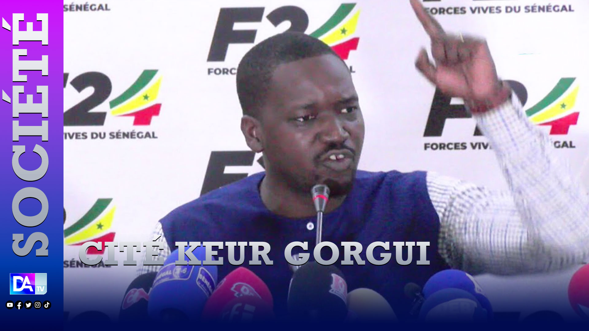 Cité Keur Gorgui : Aliou Sané interpelle, ... des leaders politiques de F24 dispersés à coups de grenades lacrymogènes