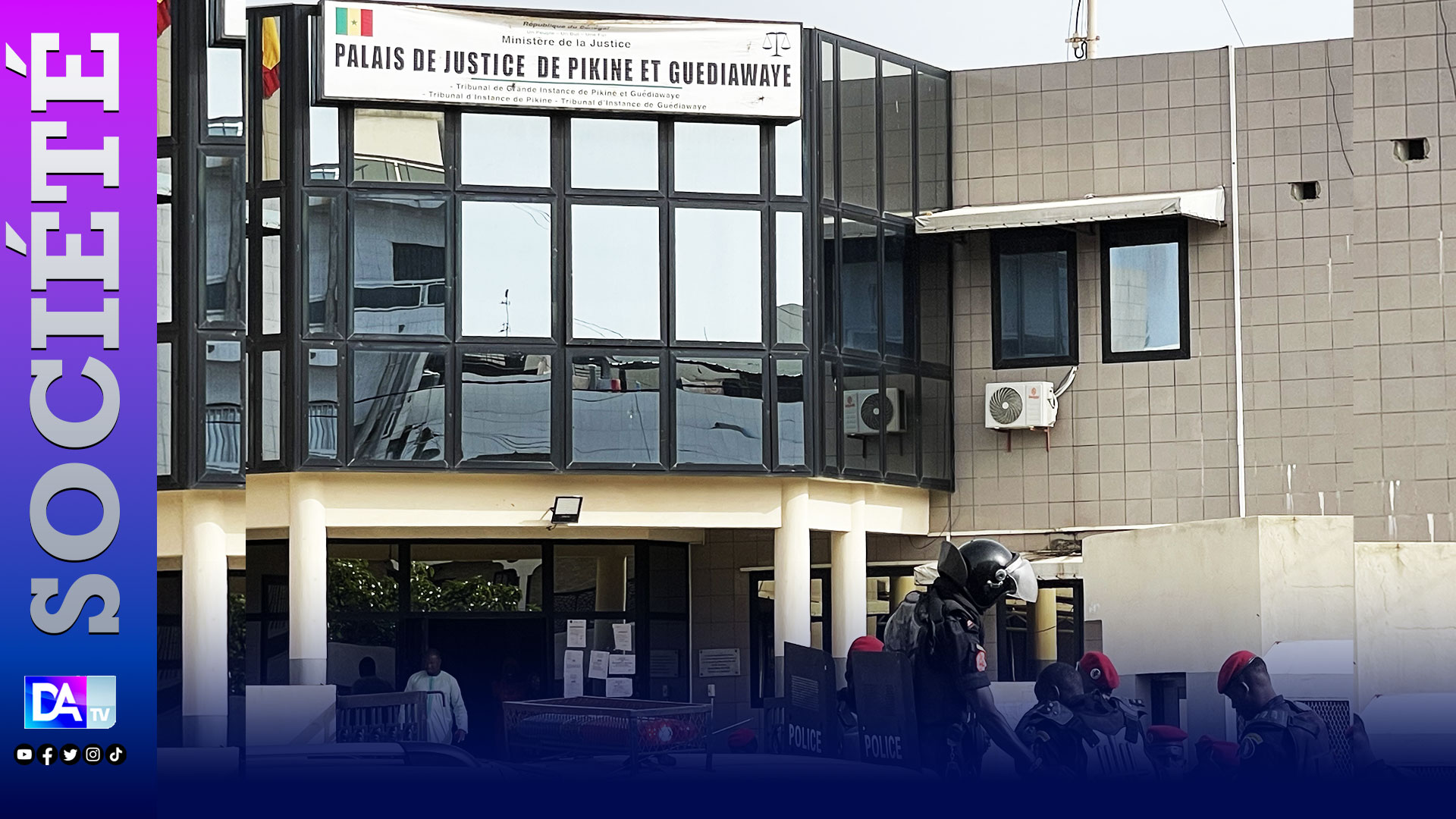 Manifestations dans la banlieue : Le palais de justice de Pikine-Guediawaye ciblé, un impressionnant dispositif sécuritaire à l’arène nationale
