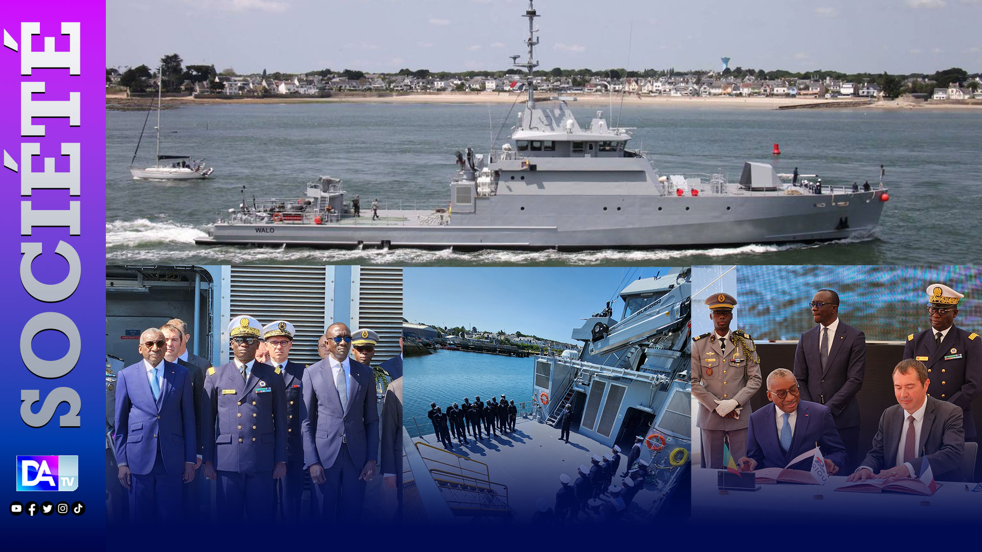 Sécurité maritime : Le Sénégal a réceptionné son premier navire armé de missiles OPV 58S