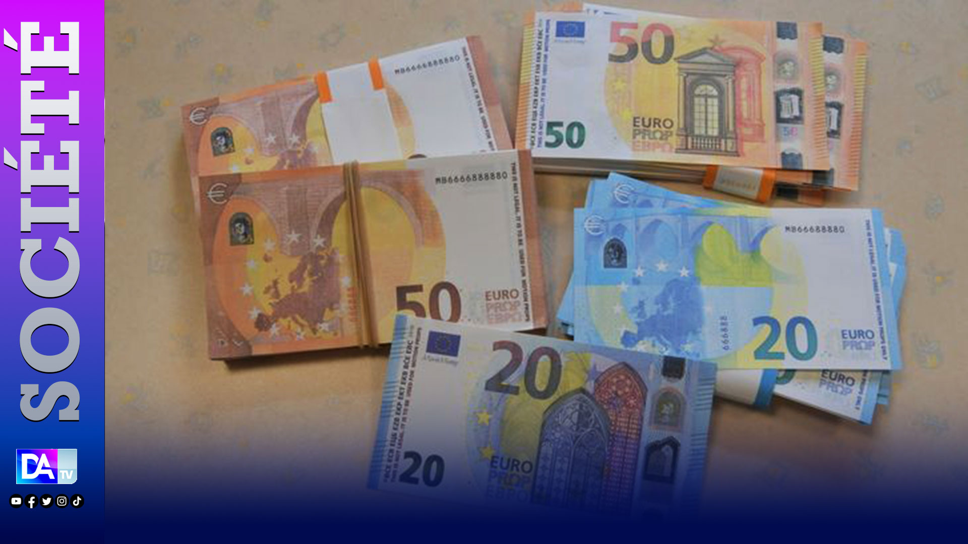 Thiès : Les gabelous mettent la main au quartier Nguinth, sur 4 individus en possession de 1 800 000 euros en faux billets soit plus d’un milliard en francs CFA