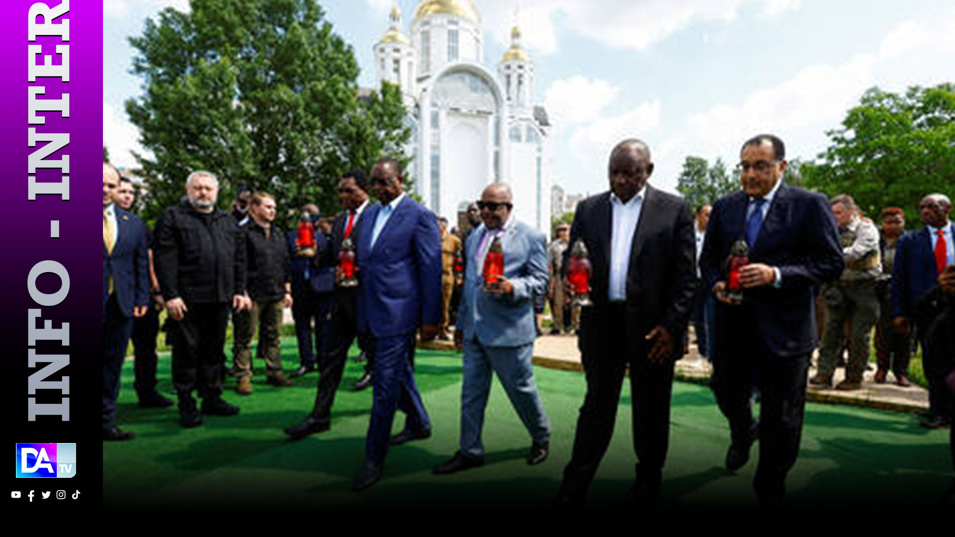 Les frappes sur Kiev sont un "message" de la Russie à la médiation africaine, selon Kiev