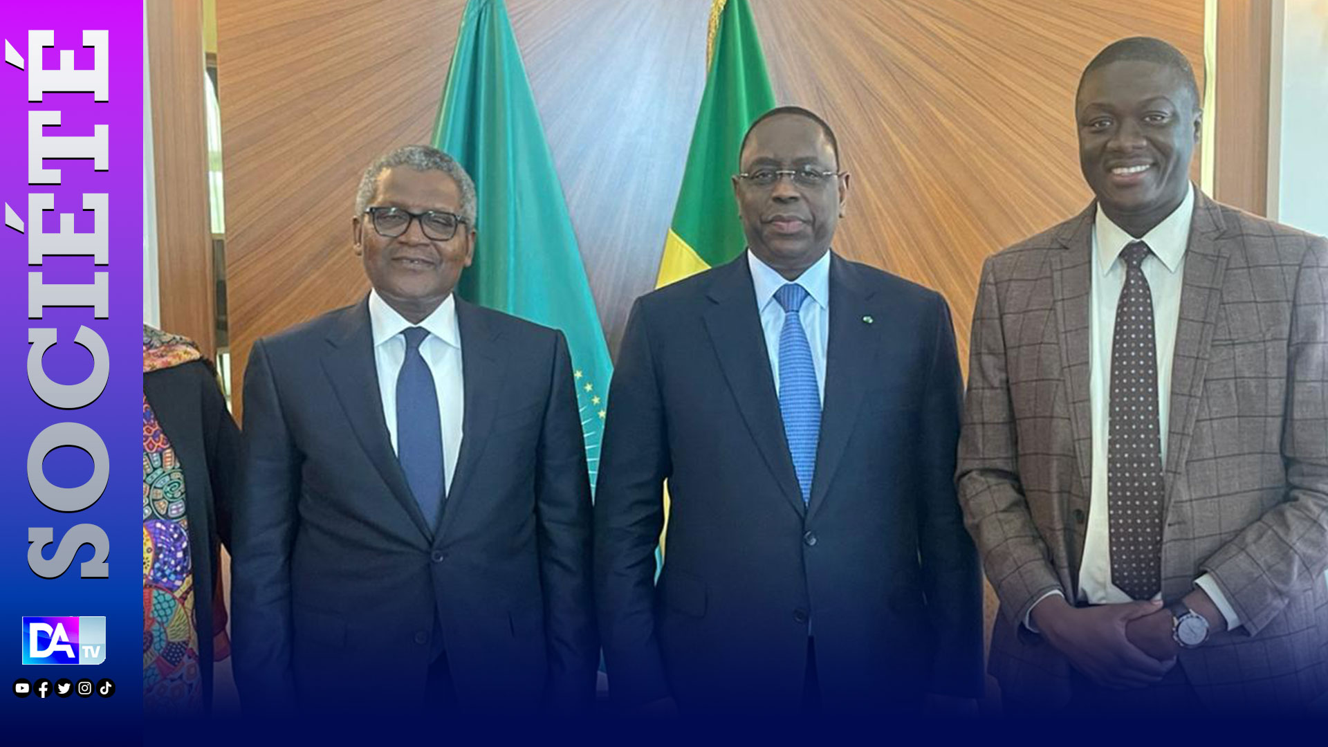 En visite à Dakar, Aliko DANGOTE confirme Ousmane MBAYE  Nouveau Directeur-Général de DANGOTE CEMENT SENEGAL