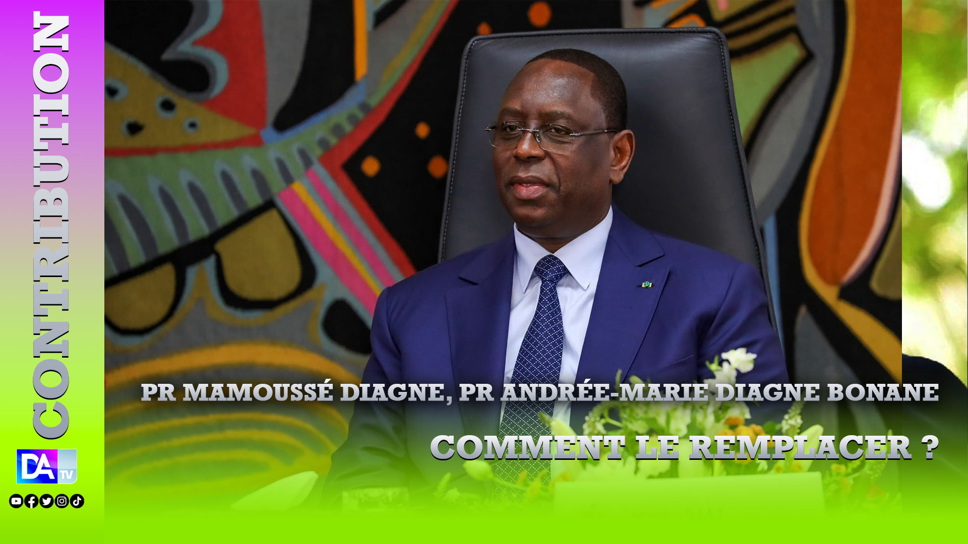 Bonane COMMENT LE REMPLACER ? Par Pr Mamoussé DIAGNE, Pr Andrée-Marie DIAGNE ...