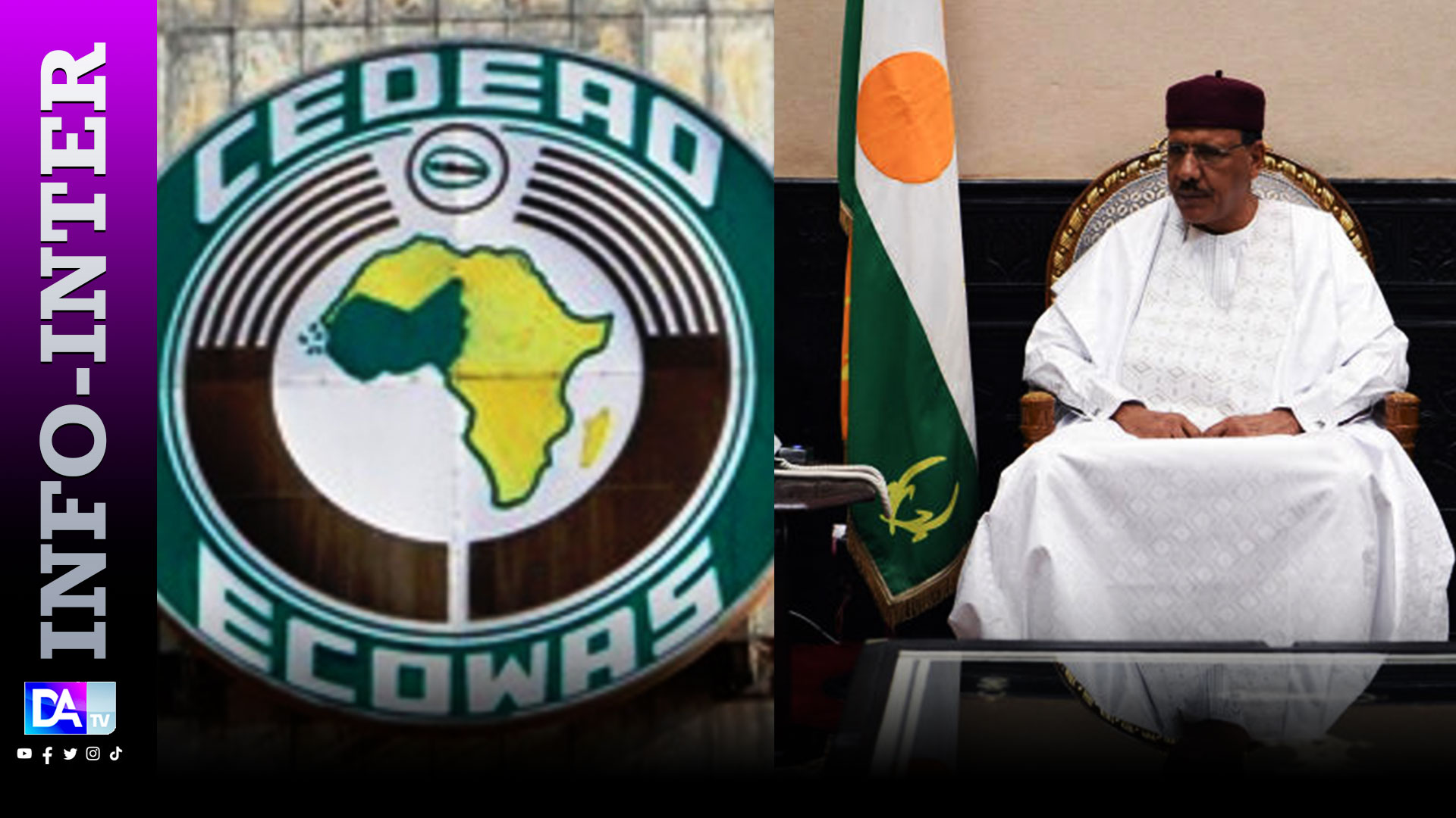 Niger: La CEDEAO condamne la tentative de coup d’État et appelle à la libération sans condition du président Bazoum.
