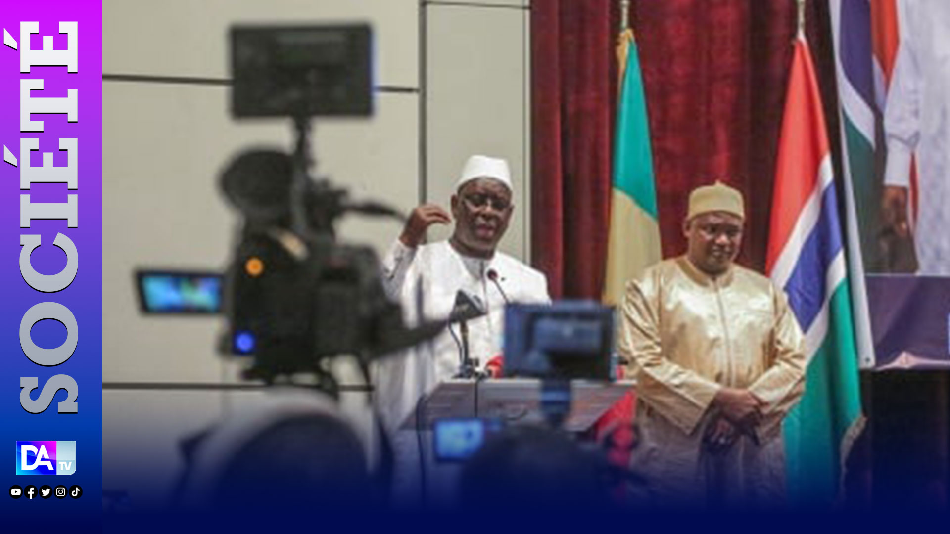 Conseil présidentiel sénégalo-gambien : "Nous voulons que la circulation des personnes et des biens soit assurée sur le pont de la Sénégambie 24h/24, sans tracasseries"( Macky Sall).