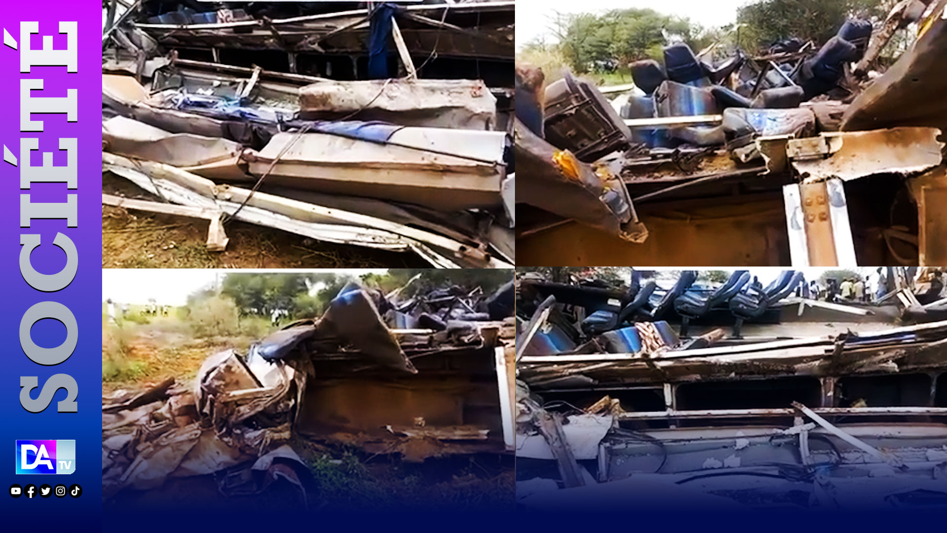 Accident meurtrier sur la route de Louga (24 morts) : L’enquête révèle que le bus avait une fausse carte grise et pas de licence !