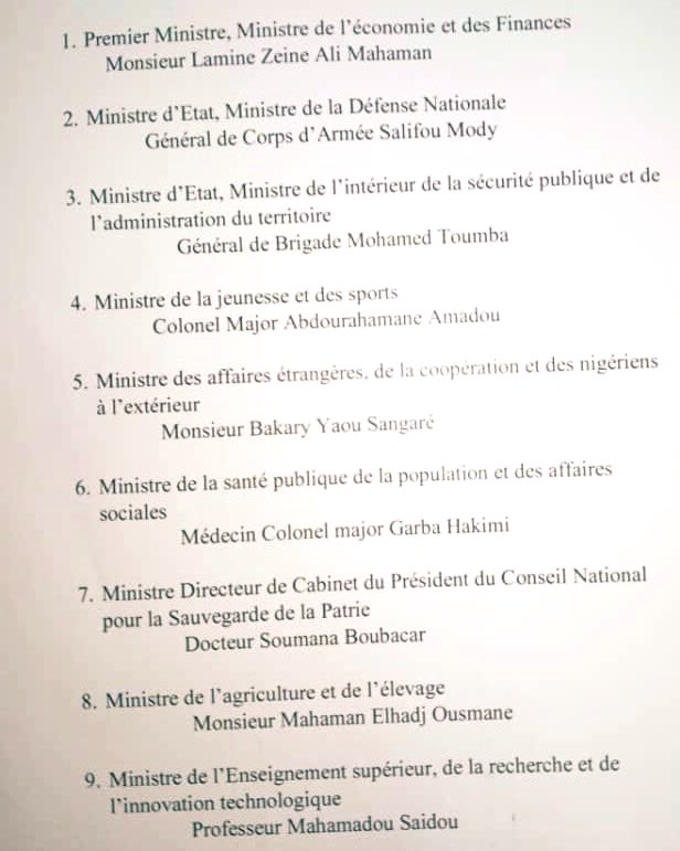 Niger: le régime militaire forme un gouvernement avant un sommet ouest-africain crucial