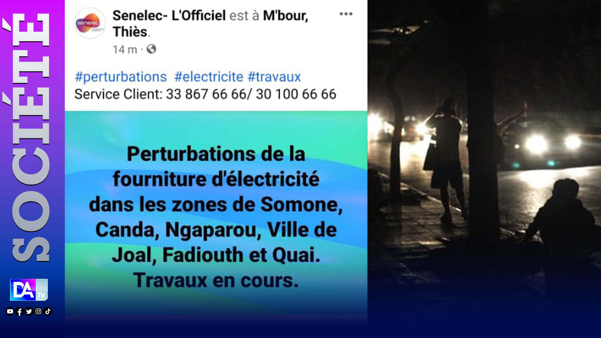 Coupures de courant dans le département de Mbour: Les travaux en cours à Somone, Ngaparou, Fadiouth...( Senelec).