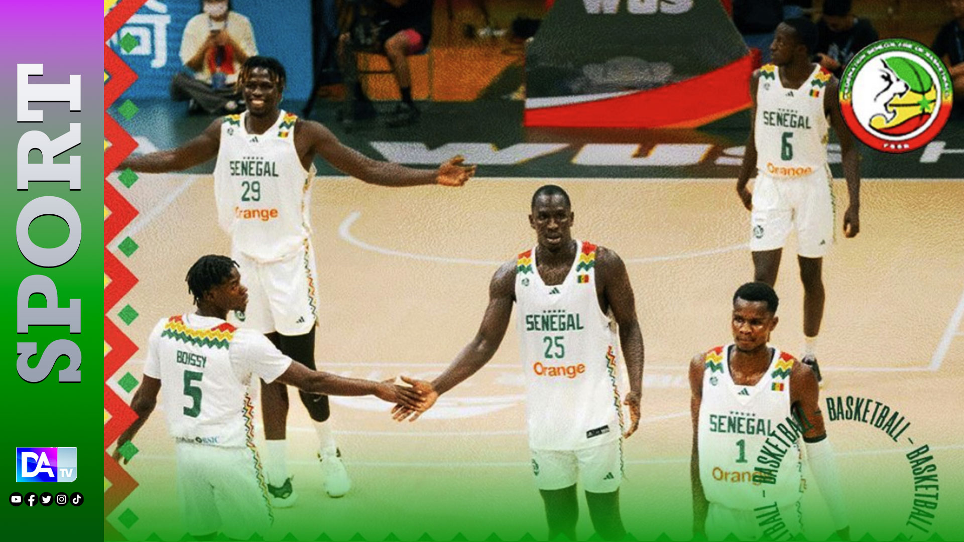 Tableau d'entraînement de basket-ball de Senegal
