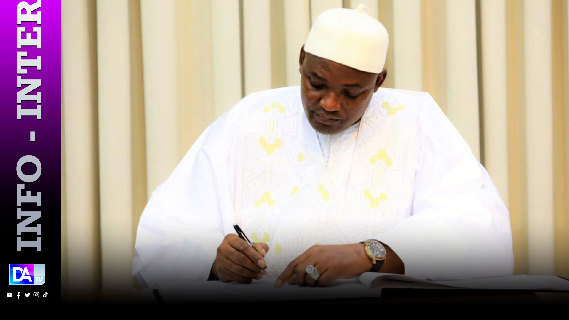 Gambie: le président interdit temporairement les déplacements à l'étranger du gouvernement