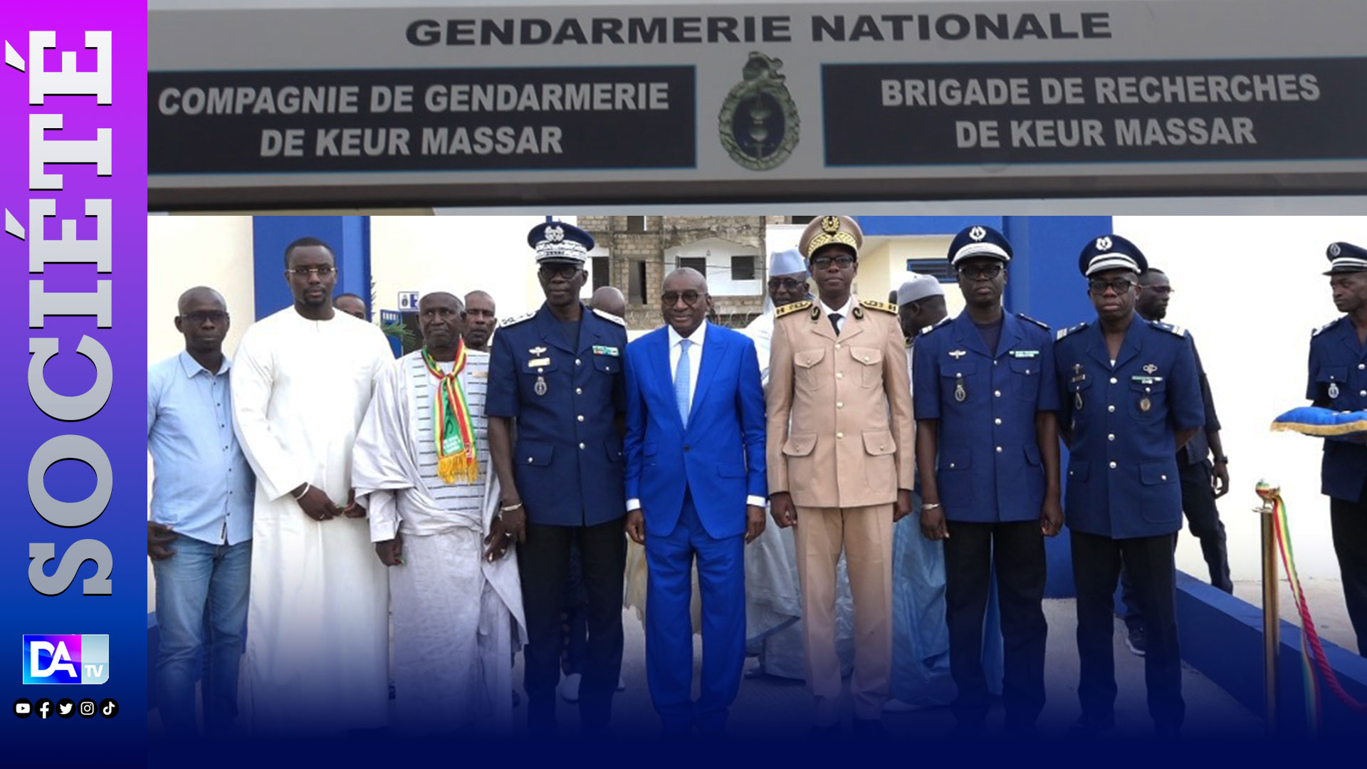 Inauguration de l'état major de Compagnie et de la Brigade de recherches de Keur Massar : « Cultivez la probité morale, que l’honneur, l’humilité, le dévouement et la loyauté soient la boussole qui guide vos actions de tous les jours! » ( Me Sidiki K