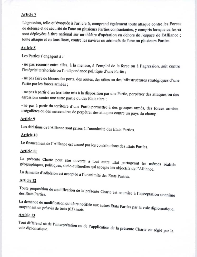 Alliance des États du Sahel (AES) : Le Mali, le Burkina et le Niger signent la charte du Liptako-Gourma