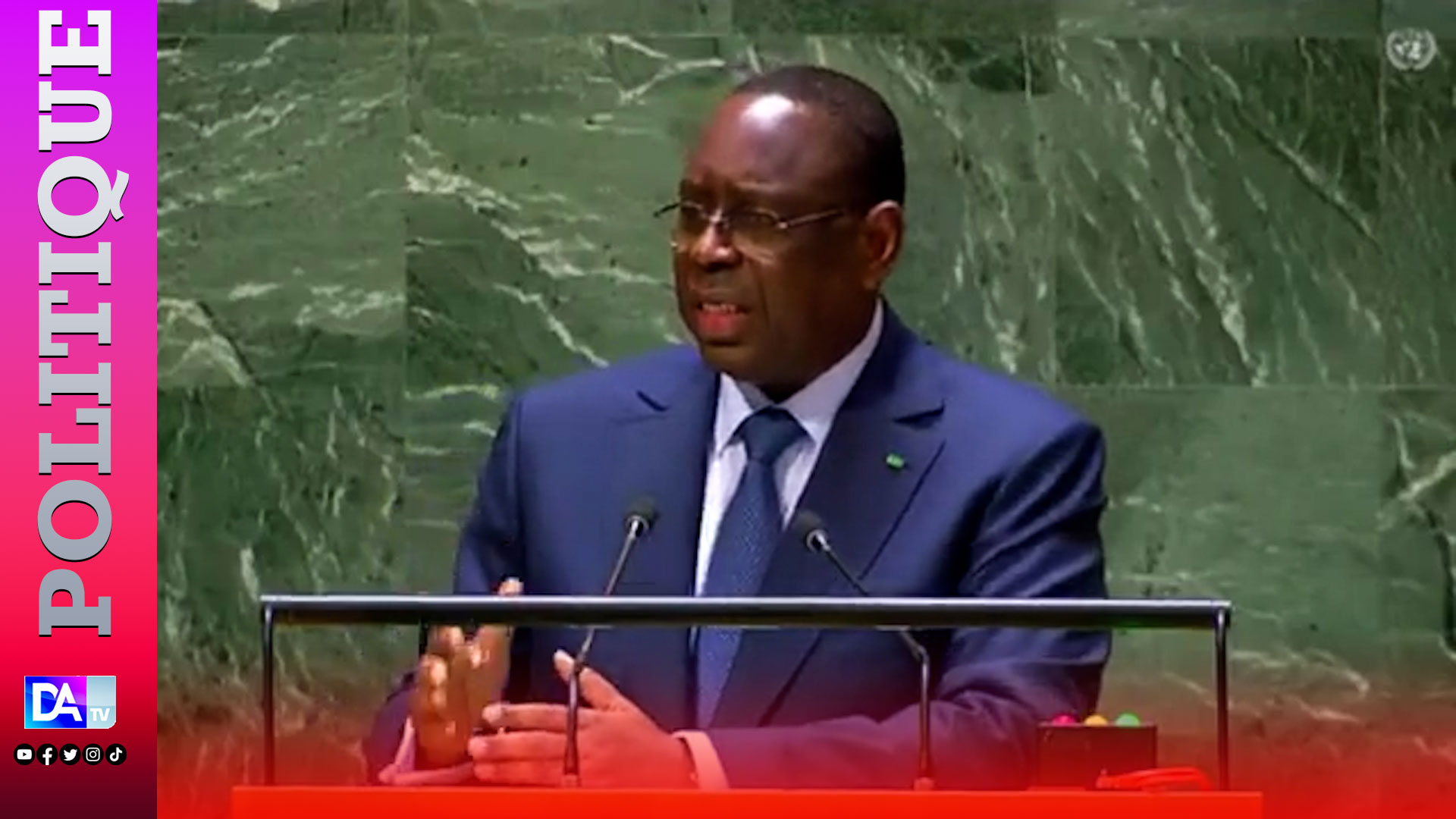 AG des Nations Unies : Le Président Macky Sall plaide pour la " réforme de la gouvernance politique, économique et financière mondiale"