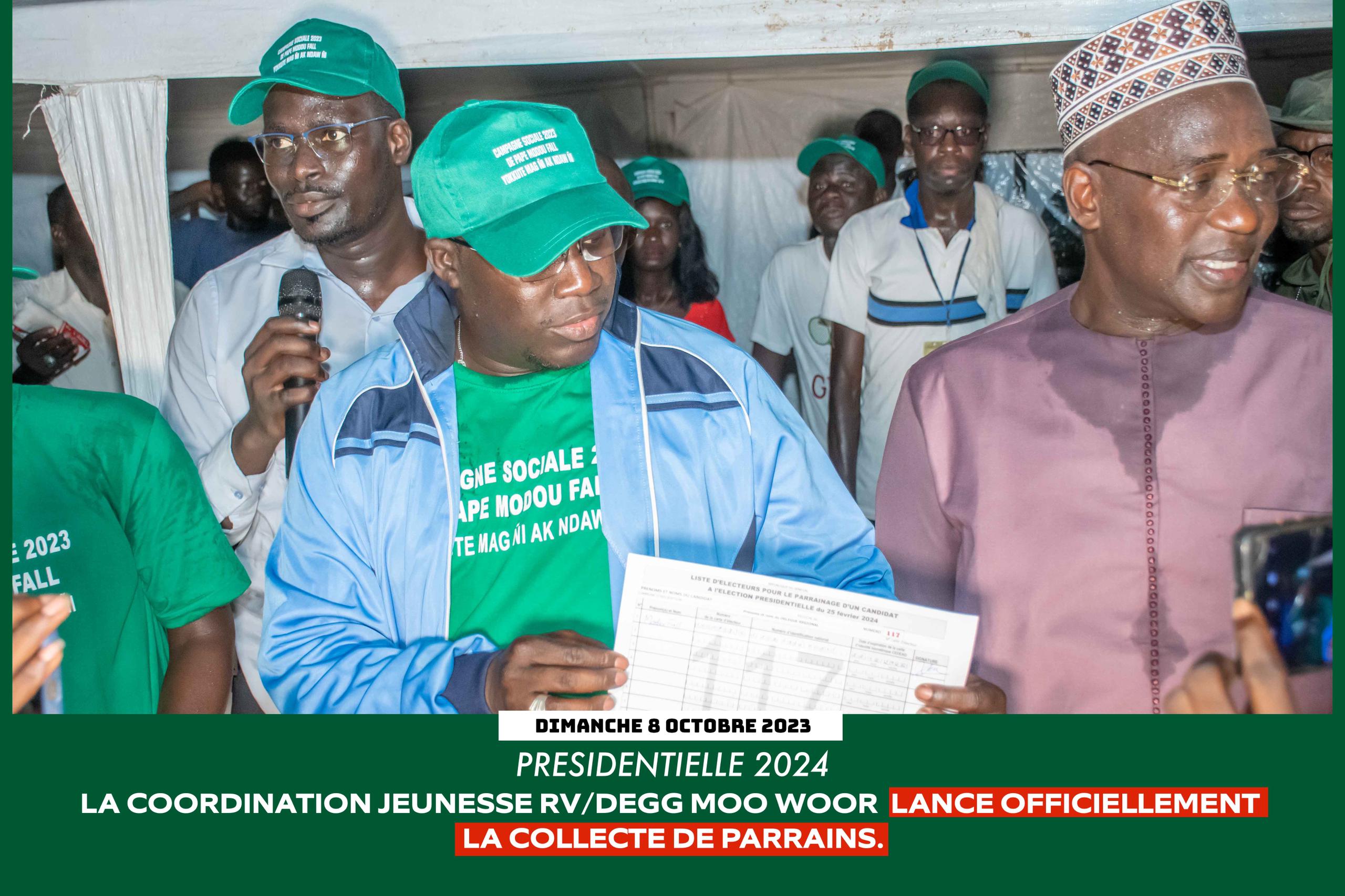 PRÉSIDENTIELLE 2024 - Démarrage du parrainage pour le n⁰ 117… Dëgg Moo Woor de Pape Modou Fall se fixe un objectif de 50 000 parrains.