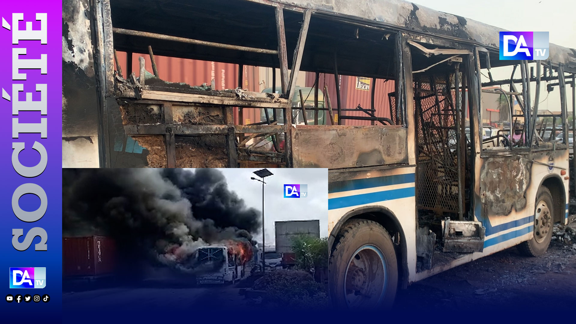 Affaires des cocktails Molotov à Yarakh : 5ᵉ arrestation dans l’attaque du bus Tata de la ligne 65.