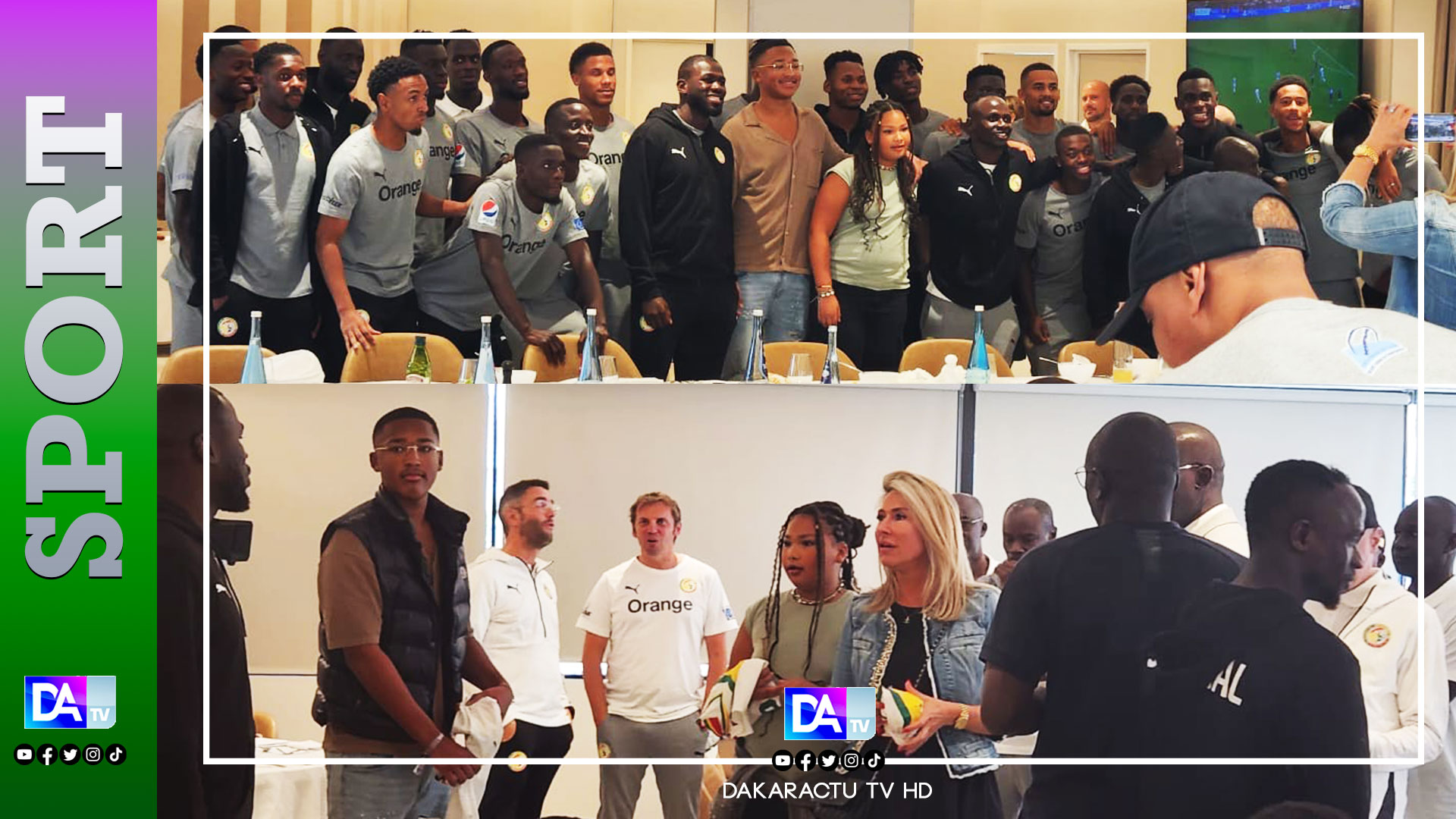 Équipe nationale : La femme et les enfants de Pape Bouba Diop, ont rendu visite aux Lions à Lens…