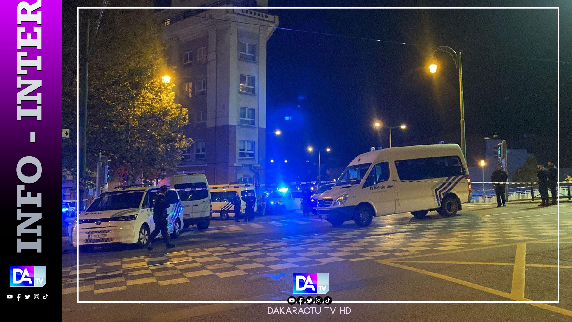 Coups de feu à Bruxelles: deux morts, le suspect en fuite