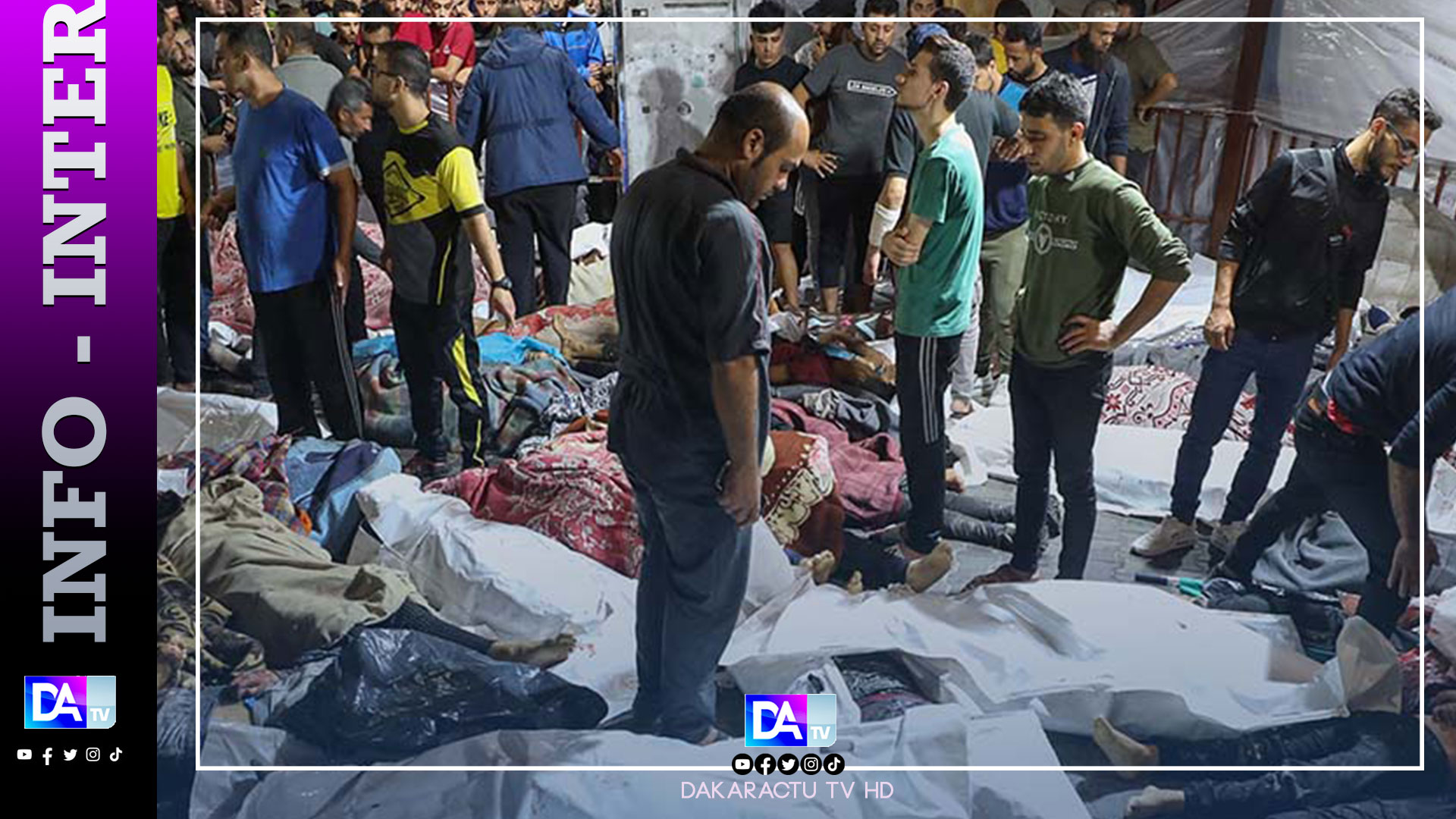 Frappe sur un hôpital à Gaza : "un crime de guerre" israélien pour le chef de l'Union africaine