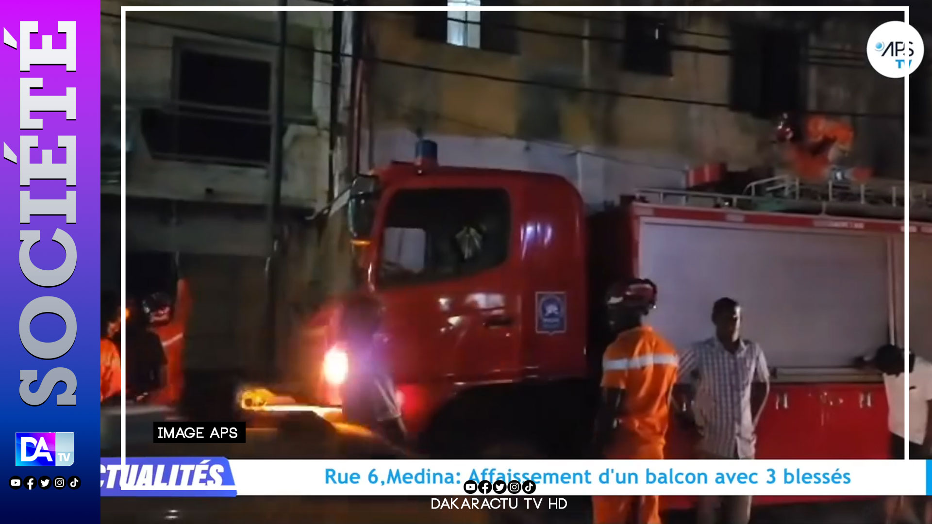 Médina, Rue 6 : L’affaissement d’un balcon fait 3 blessés