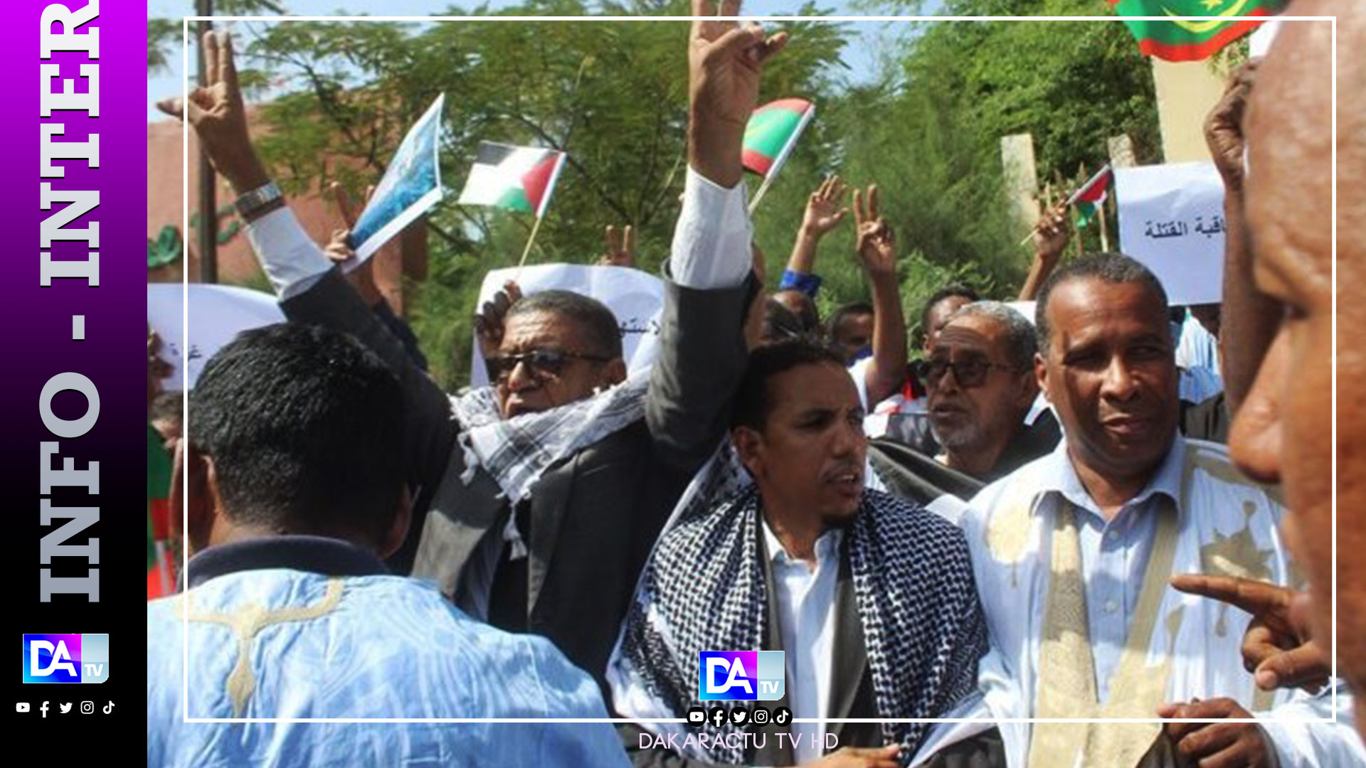 Mauritanie: manifestation de solidarité avec les Palestiniens