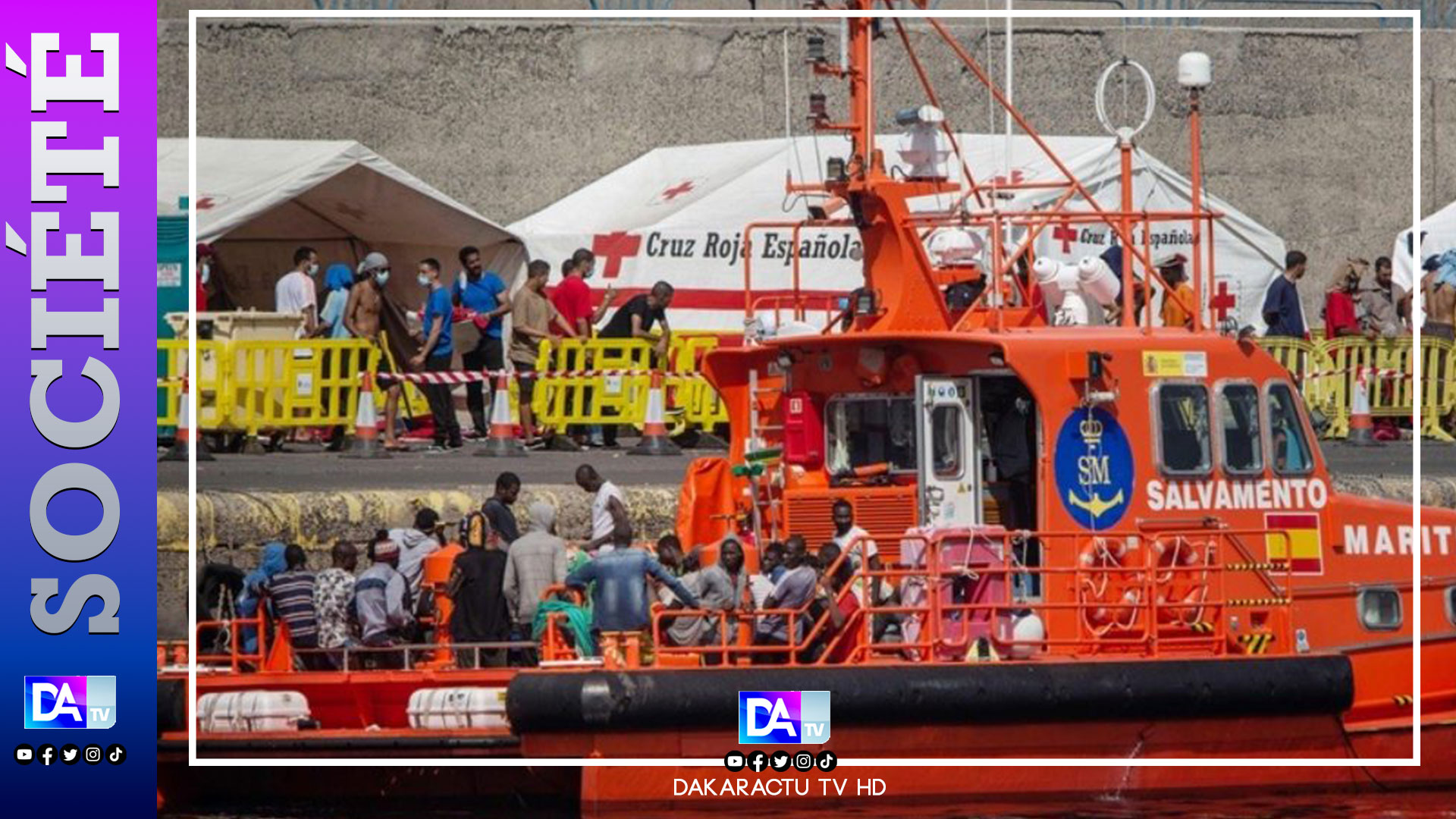 Espagne: Deux embarcations arraisonnées avec 282 migrants sénégalais