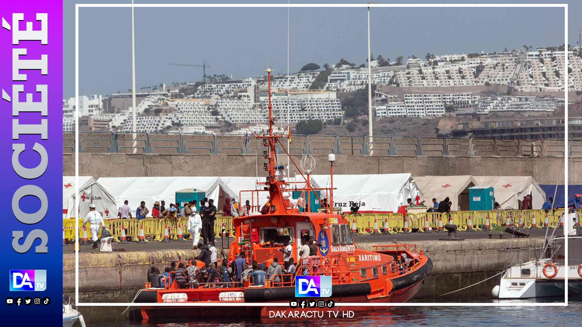 Espagne: 4 convois débarquent aujourd'hui à El Hierro avec 485 migrants sénégalais dont 33 mineurs