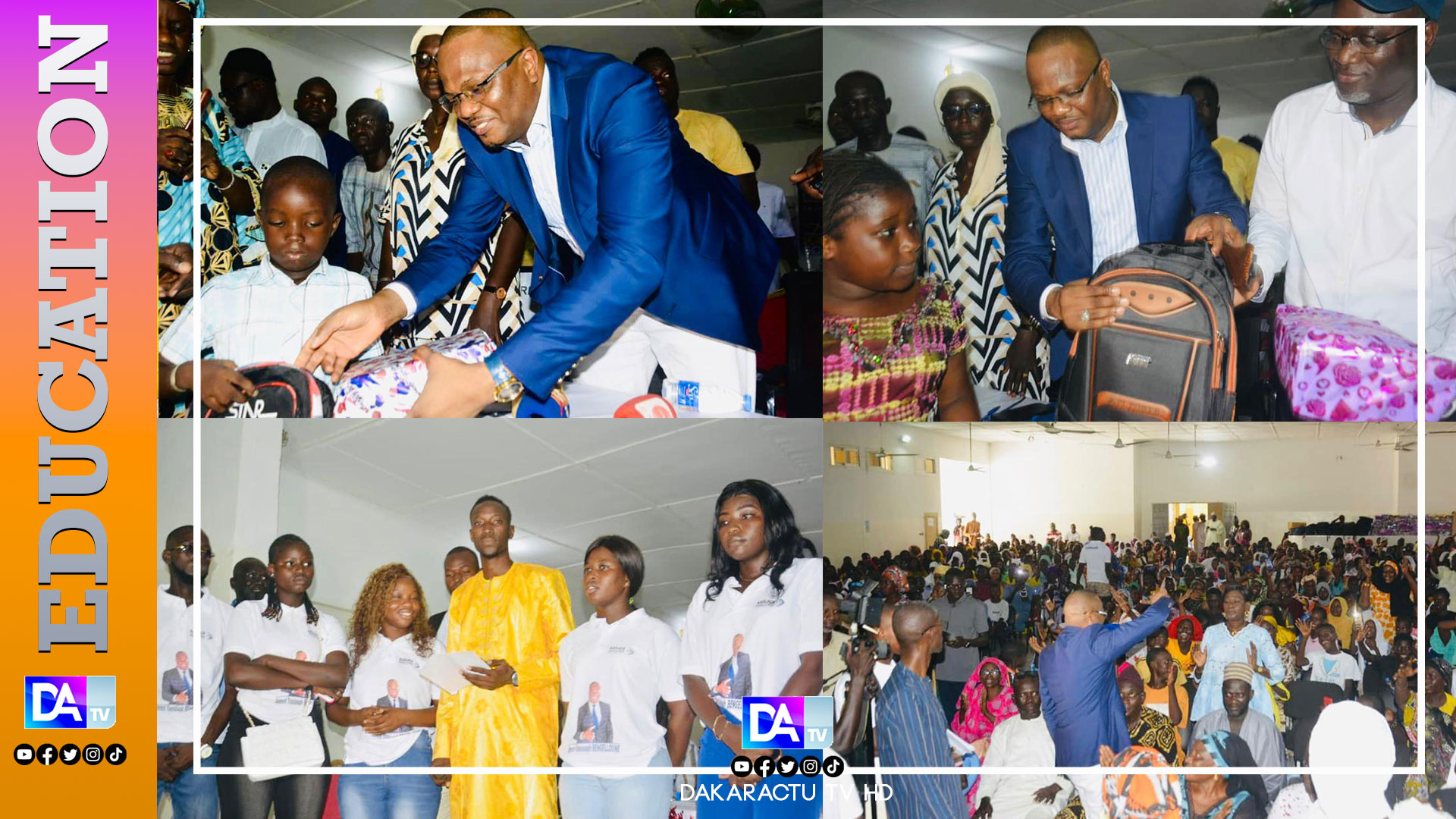 Kaolack : Ahmed Youssouph Bengelloune offre 1.000 kits scolaires aux élèves du département