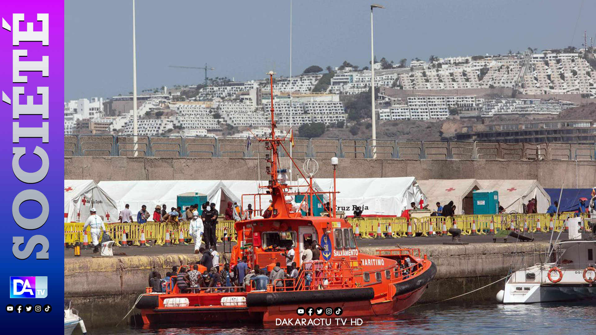 Espagne: Un convoi avec un total de 232 migrants clandestins arrive à El Hierro...2 décès enregistrés