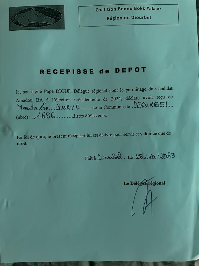 PARRAINAGES À DIOURBEL - Moustapha Guèye, Dg du Crous de Bambey, est à 37.000 pour Amadou Bâ