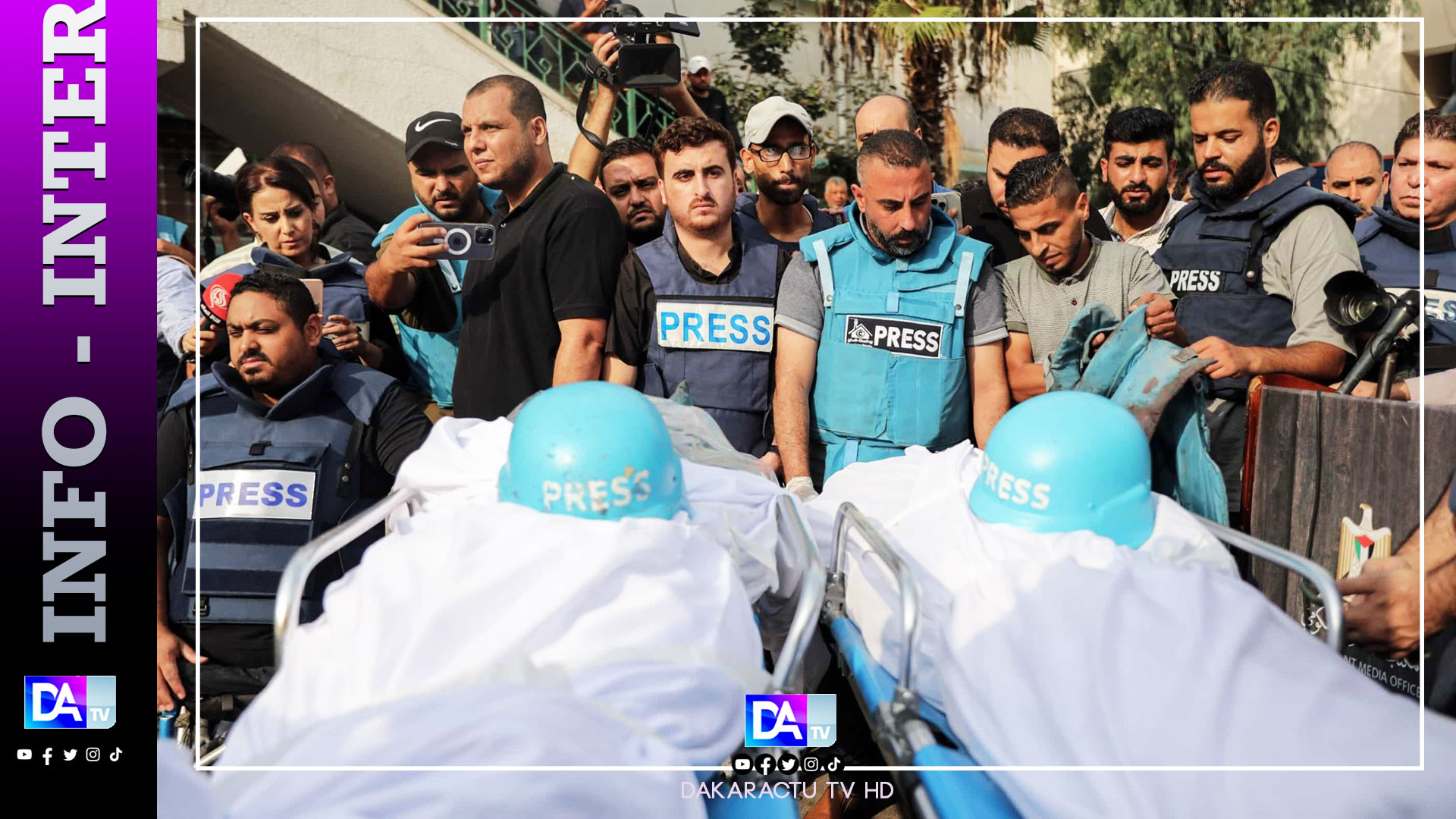 Conflit israélo-palestinien: 41 journalistes tués depuis le début du conflit.