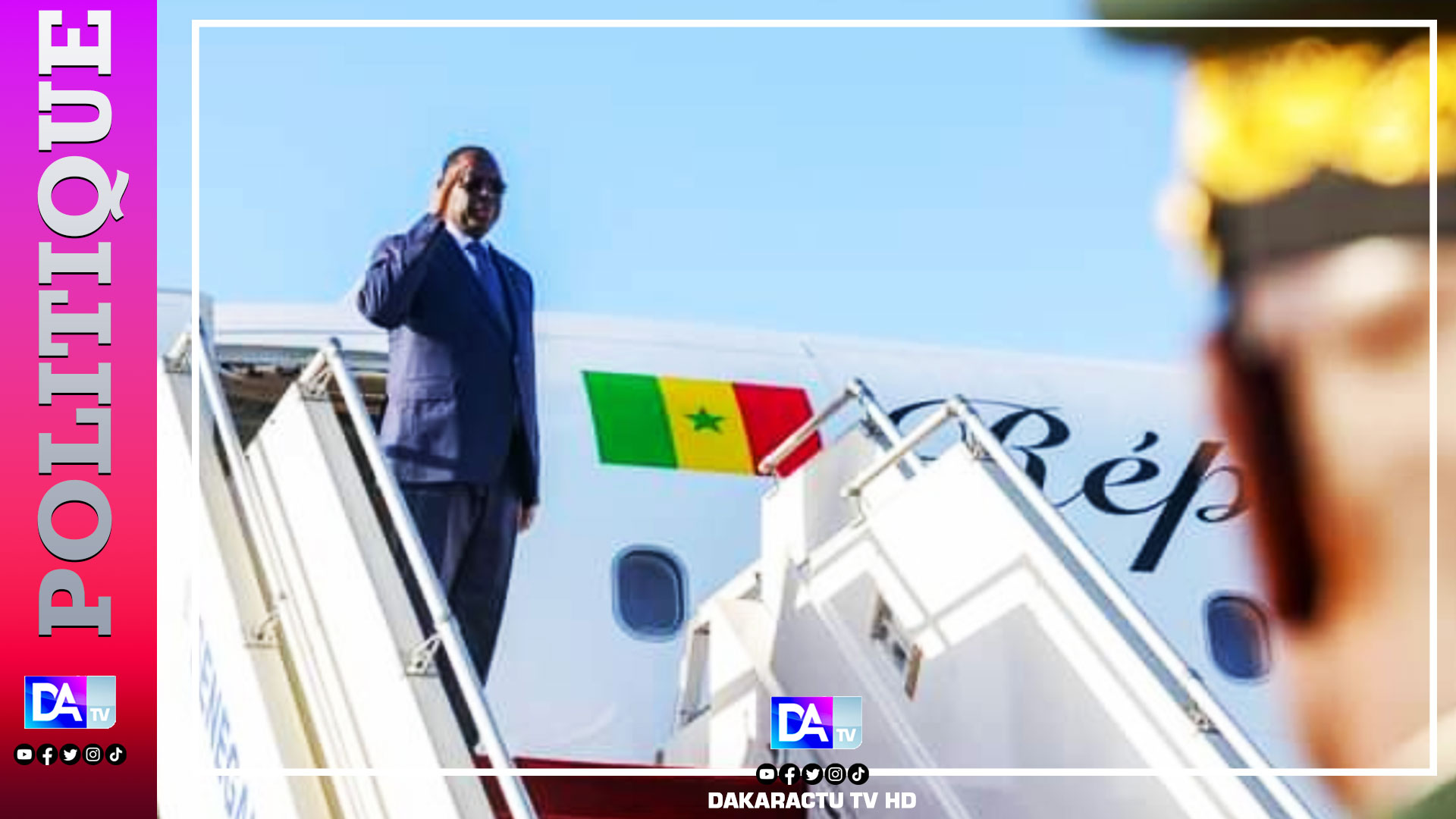Travaux portant sur " le suivi du Sommet pour un nouveau Pacte financier mondial de juin 2023": Le président de la République a quitté Dakar ce jeudi pour prendre part au Forum de Paris