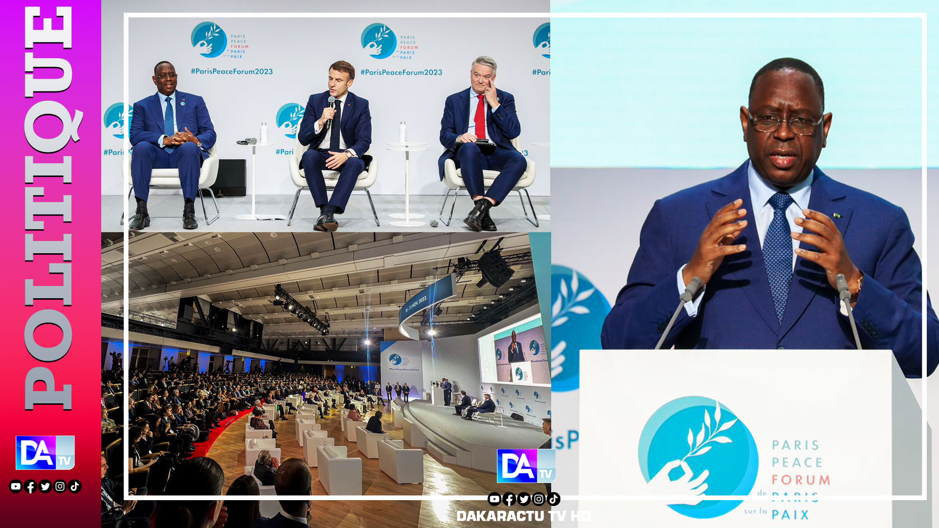 Forum de Paris sur la Paix: Le Président Macky Sall, nouveau envoyé du Pacte de Paris pour les Peuples et la Planète (4P)
