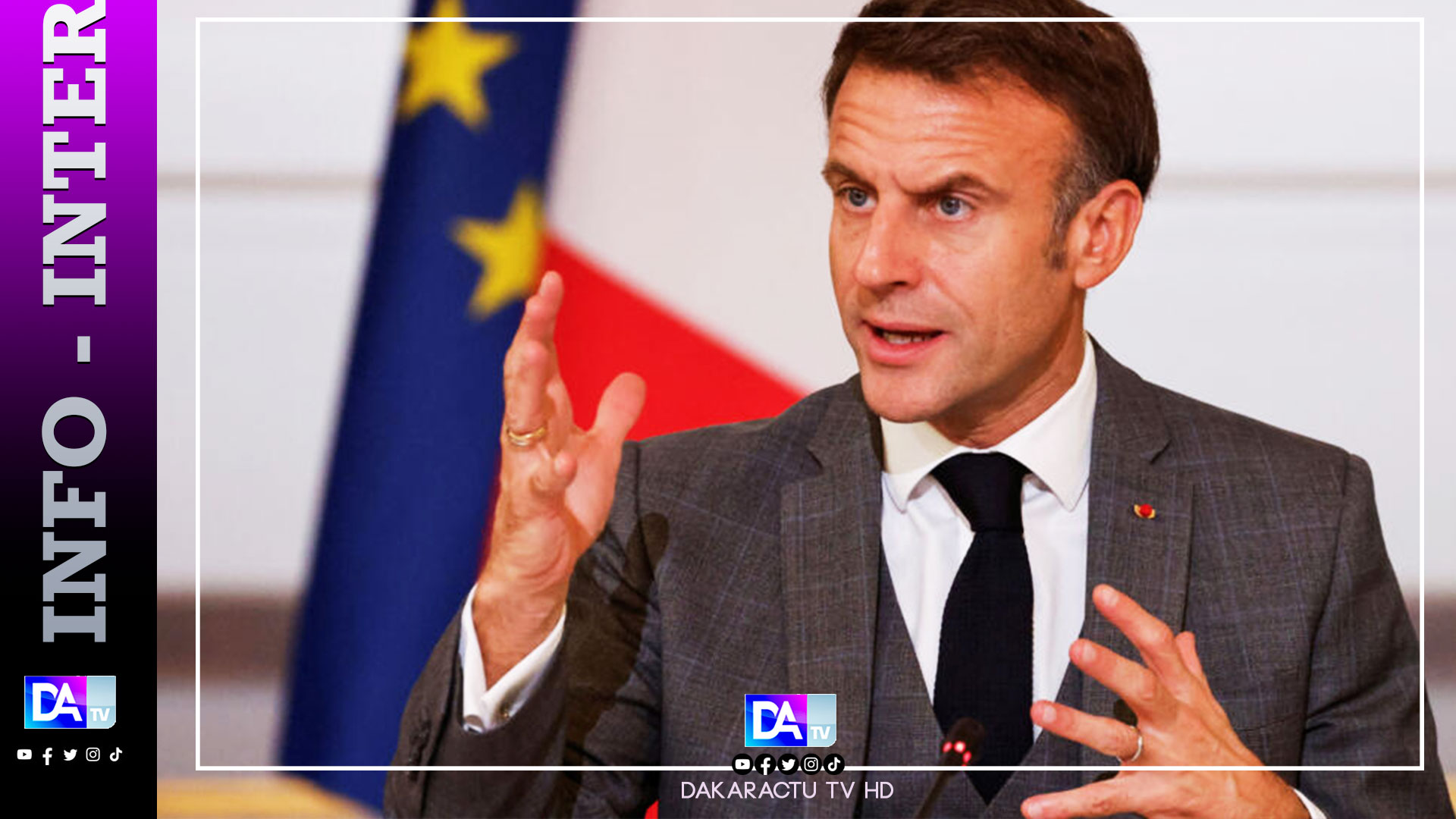 Macron "exhorte Israël à cesser" les bombardements tuant des civils à Gaza (entretien à la BBC)