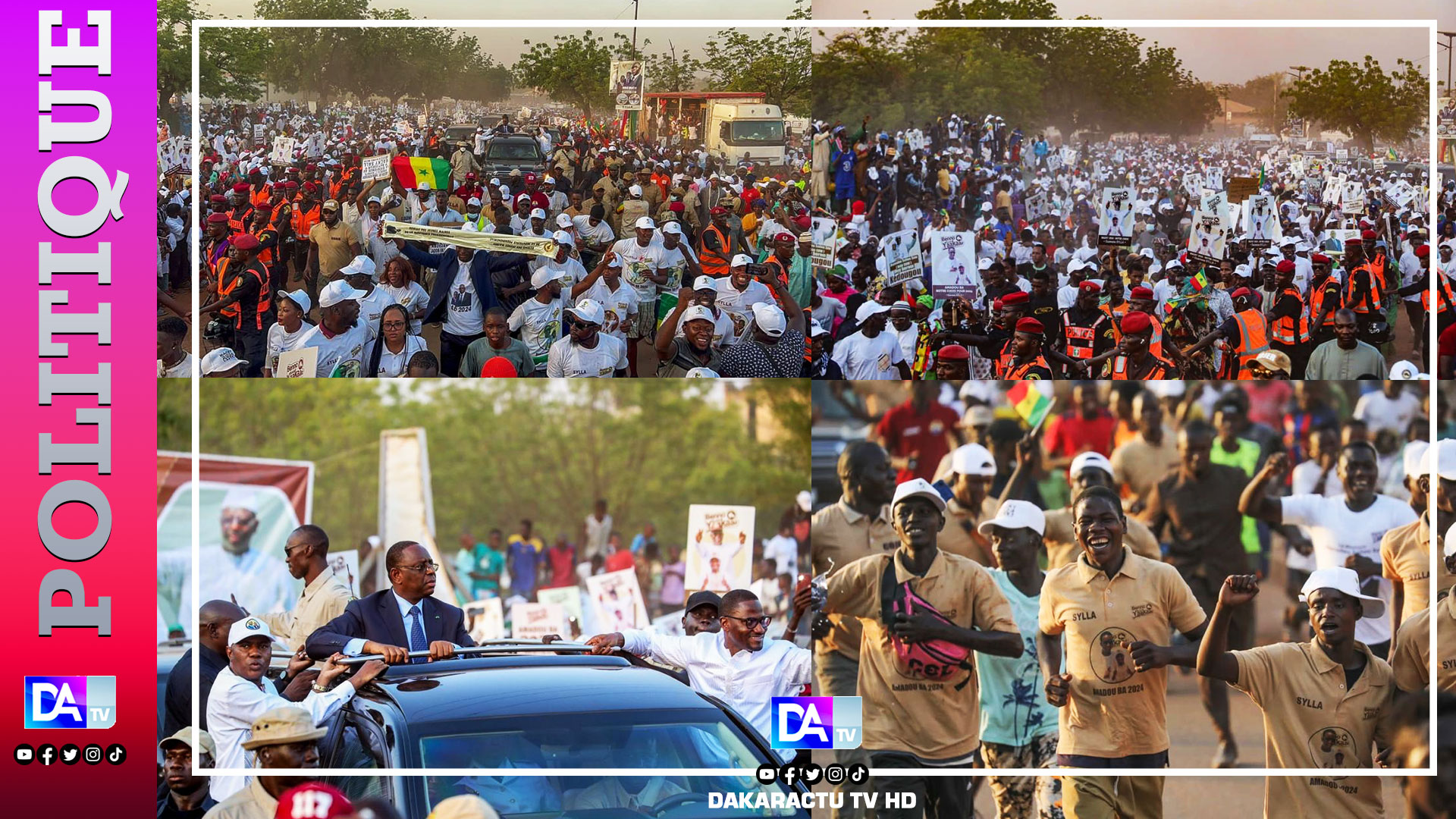Conseil Présidentiel/Accueil de Macky SALL : la démonstration de force du maire Ousmane Sylla. (Images)