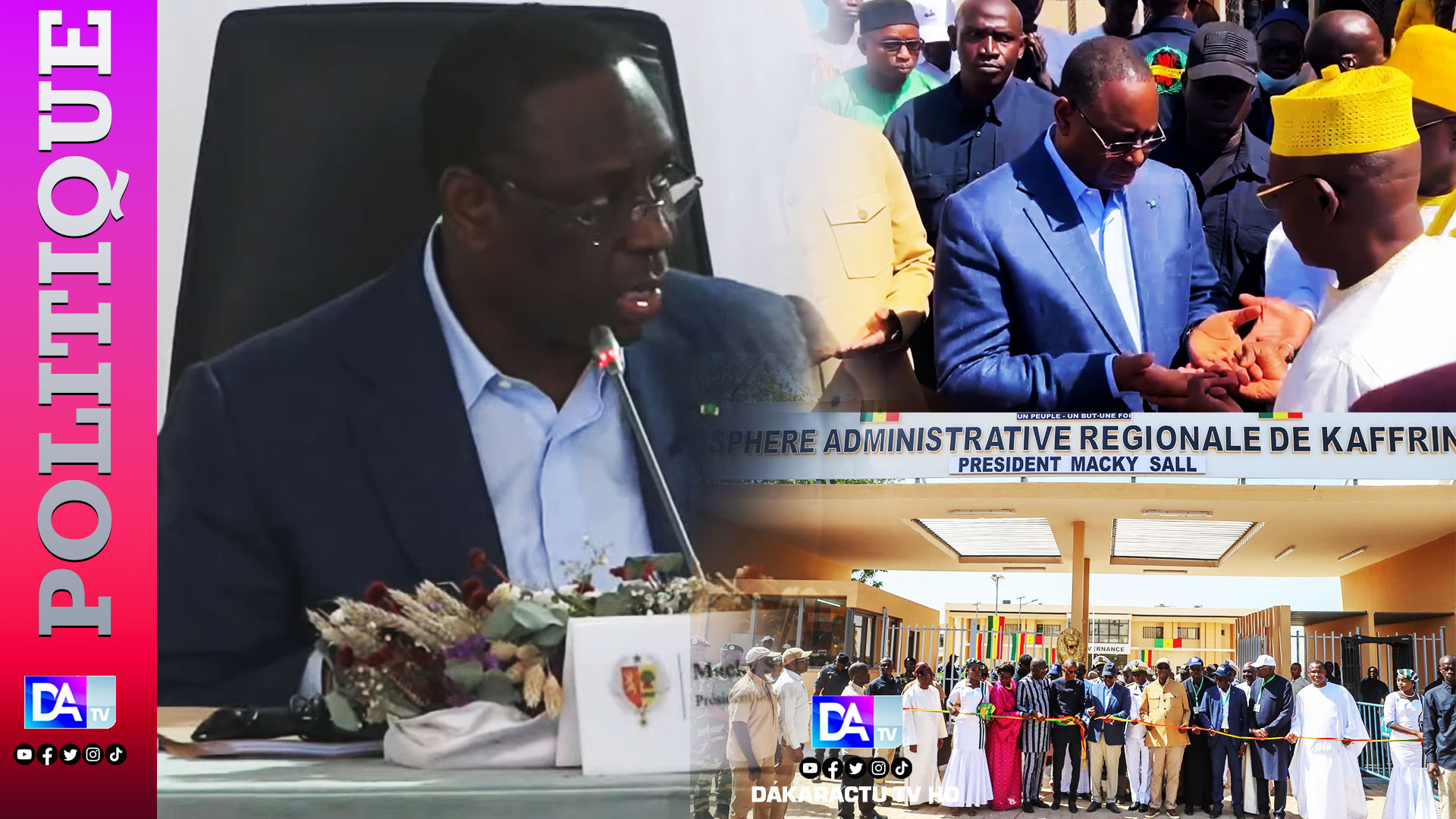 Investissements à Kaffrine : « Plus de 332 milliards de francs CFA consentis dans la région depuis 2015 » (PR Macky Sall)