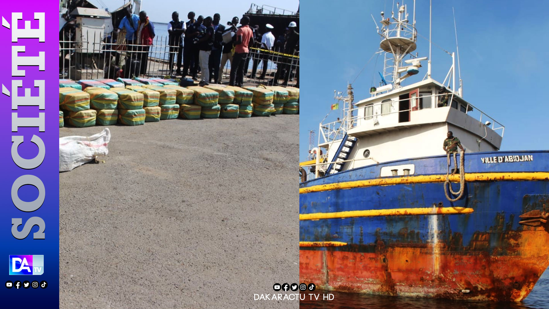 Interception d’un navire contenant 3 tonnes de cocaïne : 10 individus arrêtés, dont un sénégalais
