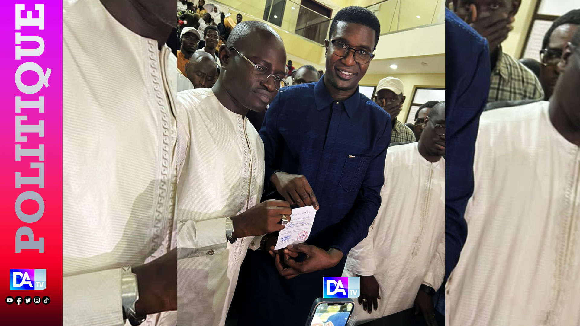 Présidentielle 2024 : Mamadou Guèye, maire de Djiddah Thiaroye Kao a remis son lot de parrains pour le compte d’Amadou Bâ