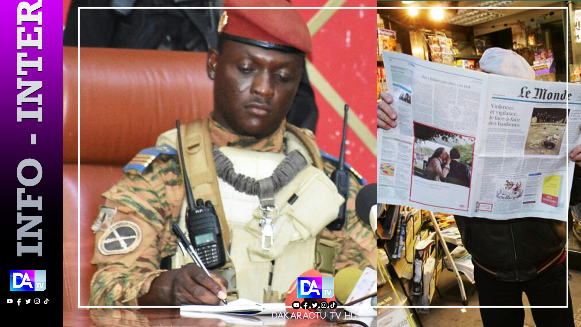 Le Burkina Faso suspend la diffusion du média français Le Monde