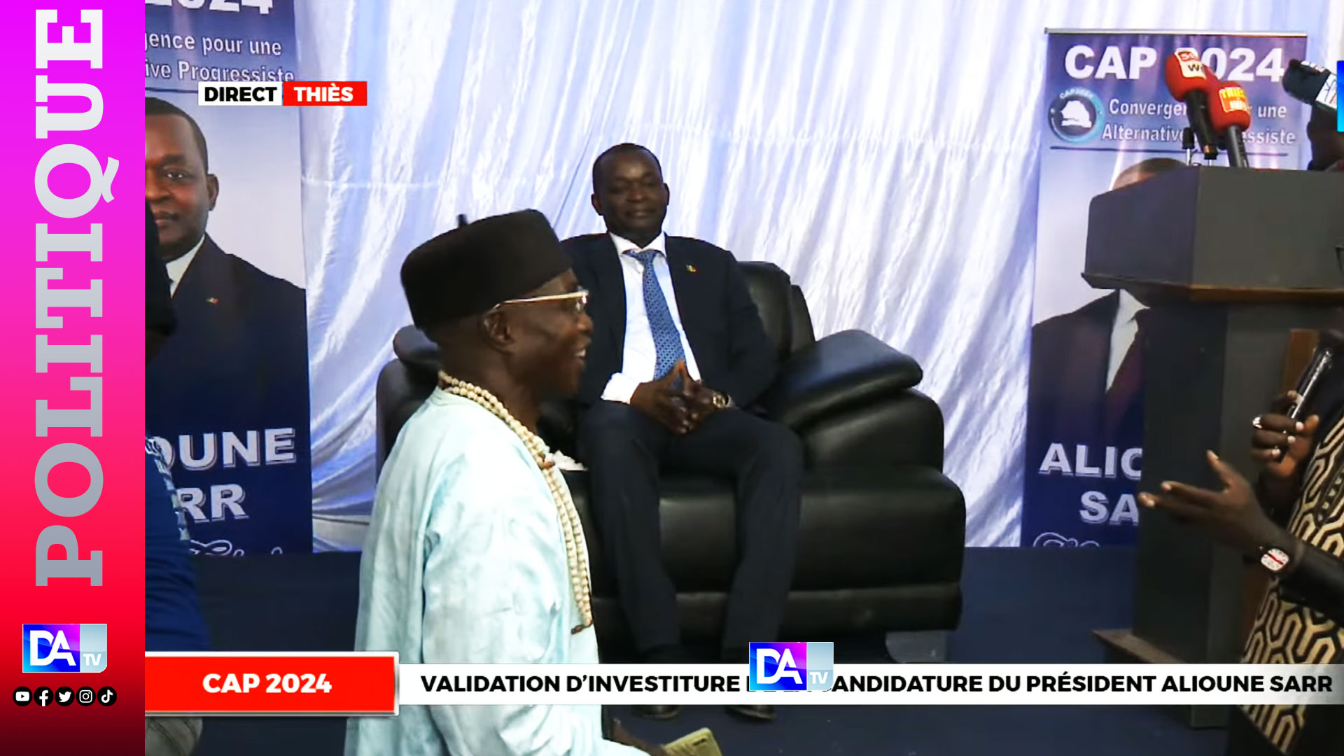 Thiès: 70 mouvements et 15 partis politiques investissent le candidat Alioune Sarr