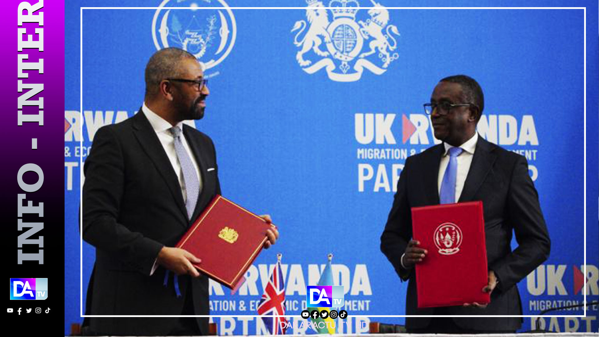 Immigration: le Royaume-Uni et le Rwanda signent un nouveau traité