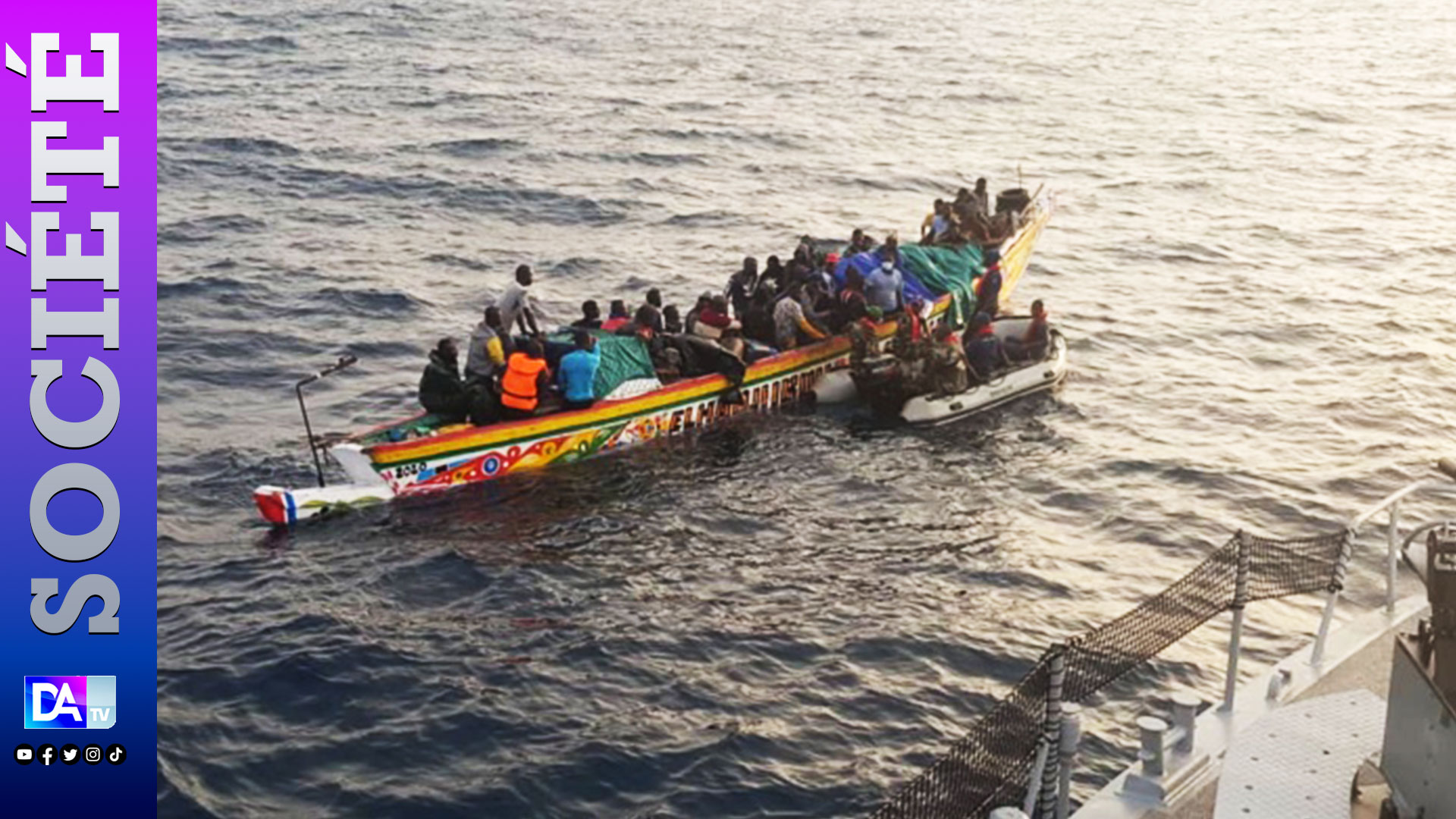Émigration irrégulière : La marine intercepte deux pirogues sur le fleuve Sénégal